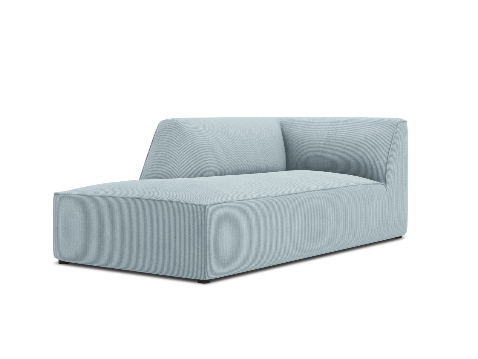Oslo Chaise Longue links 1 Sitzer in Light Blue präsentiert im Onlineshop von KAQTU Design AG. Modulares Sofa ist von Cosmopolitan Design