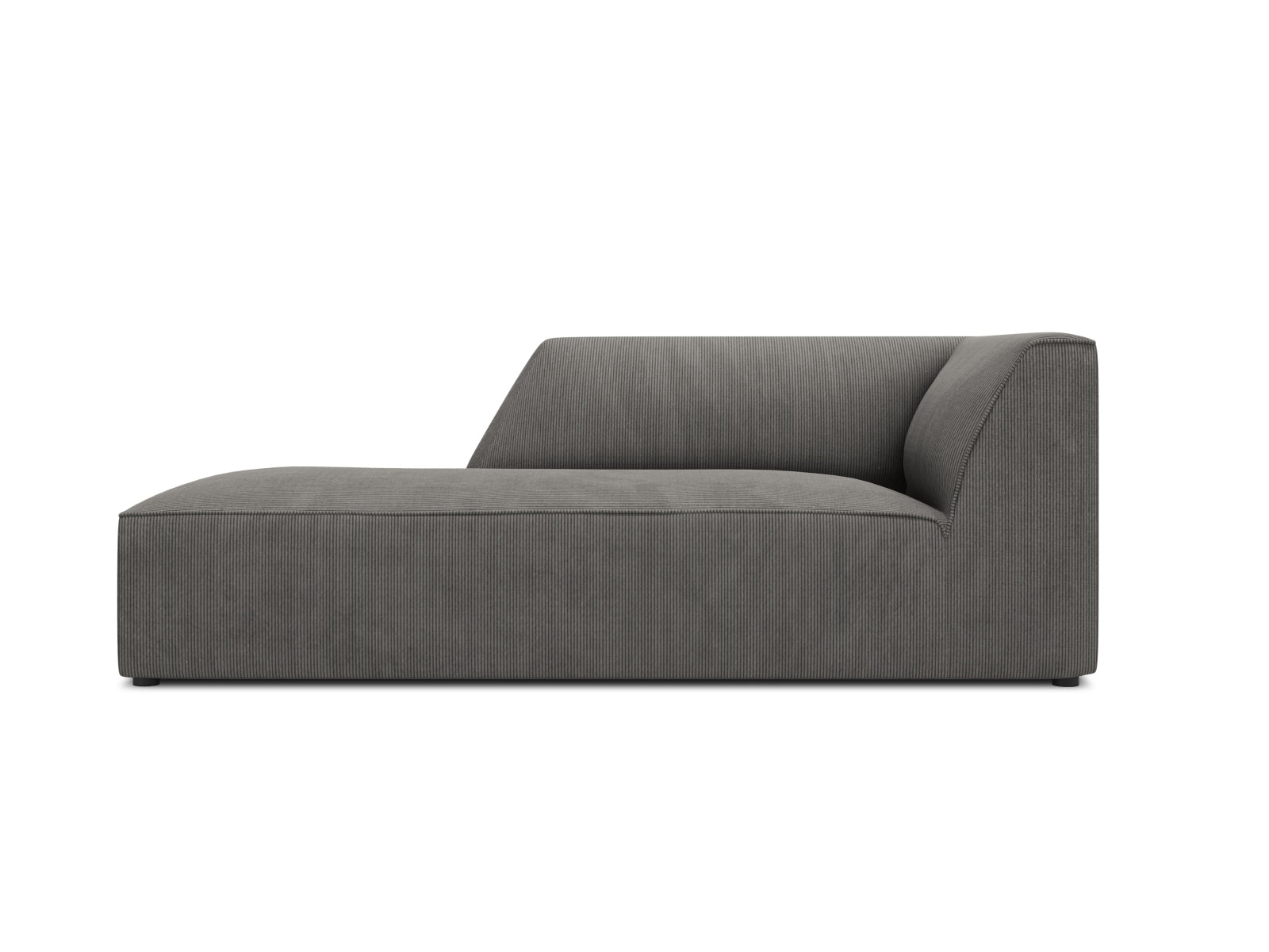 Oslo Chaise Longue links 1 Sitzer in Dark Grey präsentiert im Onlineshop von KAQTU Design AG. Modulares Sofa ist von Cosmopolitan Design