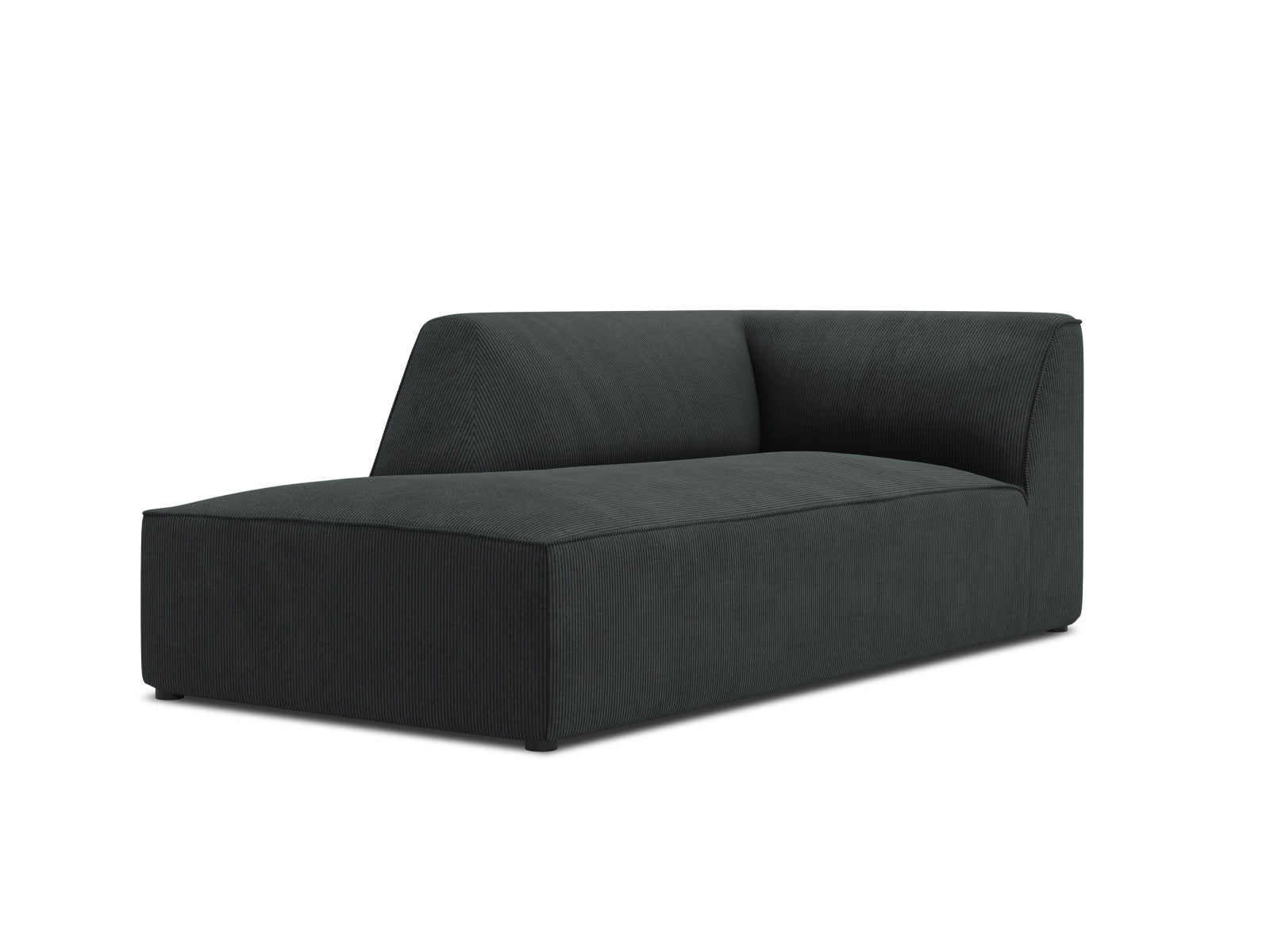 Oslo Chaise Longue links 1 Sitzer in Black präsentiert im Onlineshop von KAQTU Design AG. Modulares Sofa ist von Cosmopolitan Design