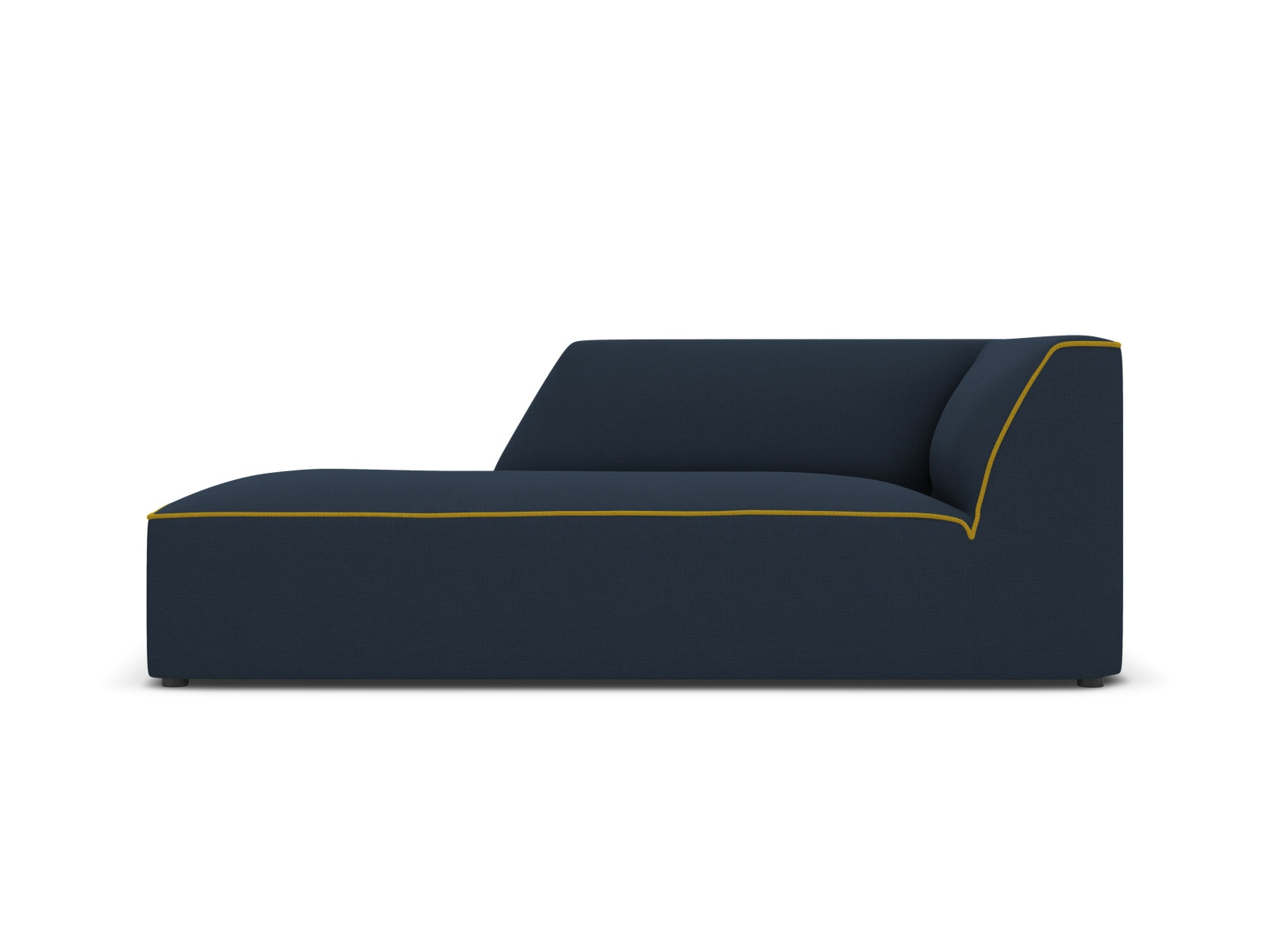 Oslo Chaise Longue links 1 Sitzer in Royal Blue, Yellow präsentiert im Onlineshop von KAQTU Design AG. Modulares Sofa ist von Cosmopolitan Design