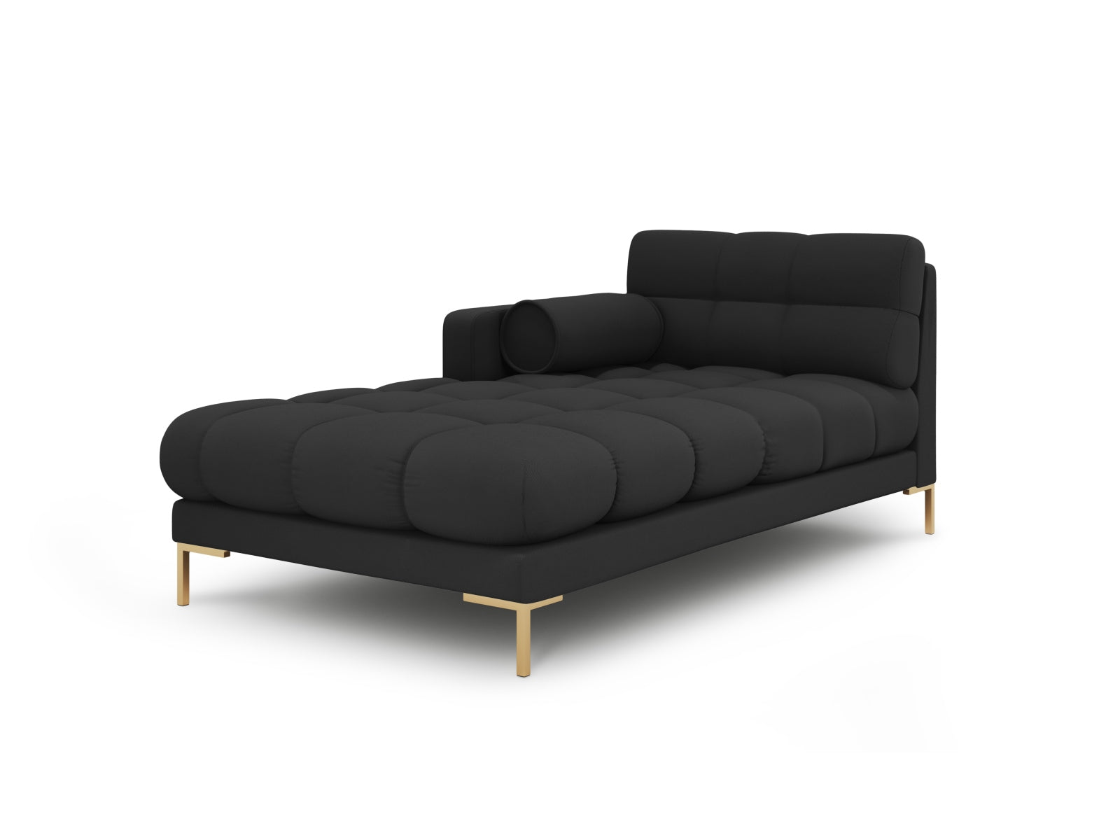 Moderne 1-Sitzer Chaise Longue links Bali in edlem Dunkelgrau, perfekt für gemütliche Leseecken und stilvolle Einrichtungsideen.