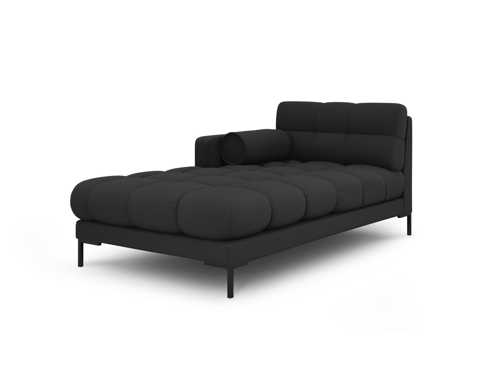 1-Sitzer Chaise Longue links Bali in Dark Grey-Neve präsentiert im Onlineshop von KAQTU Design AG. Modulares Sofa ist von Cosmopolitan Design