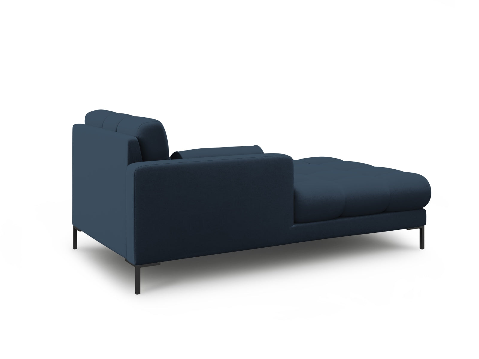 Elegante linke Chaise Longue Bali in Blau-Neve, Teil des modularen Sofas von Cosmopolitan Design, ideal für stilvolle Wohnräume.
