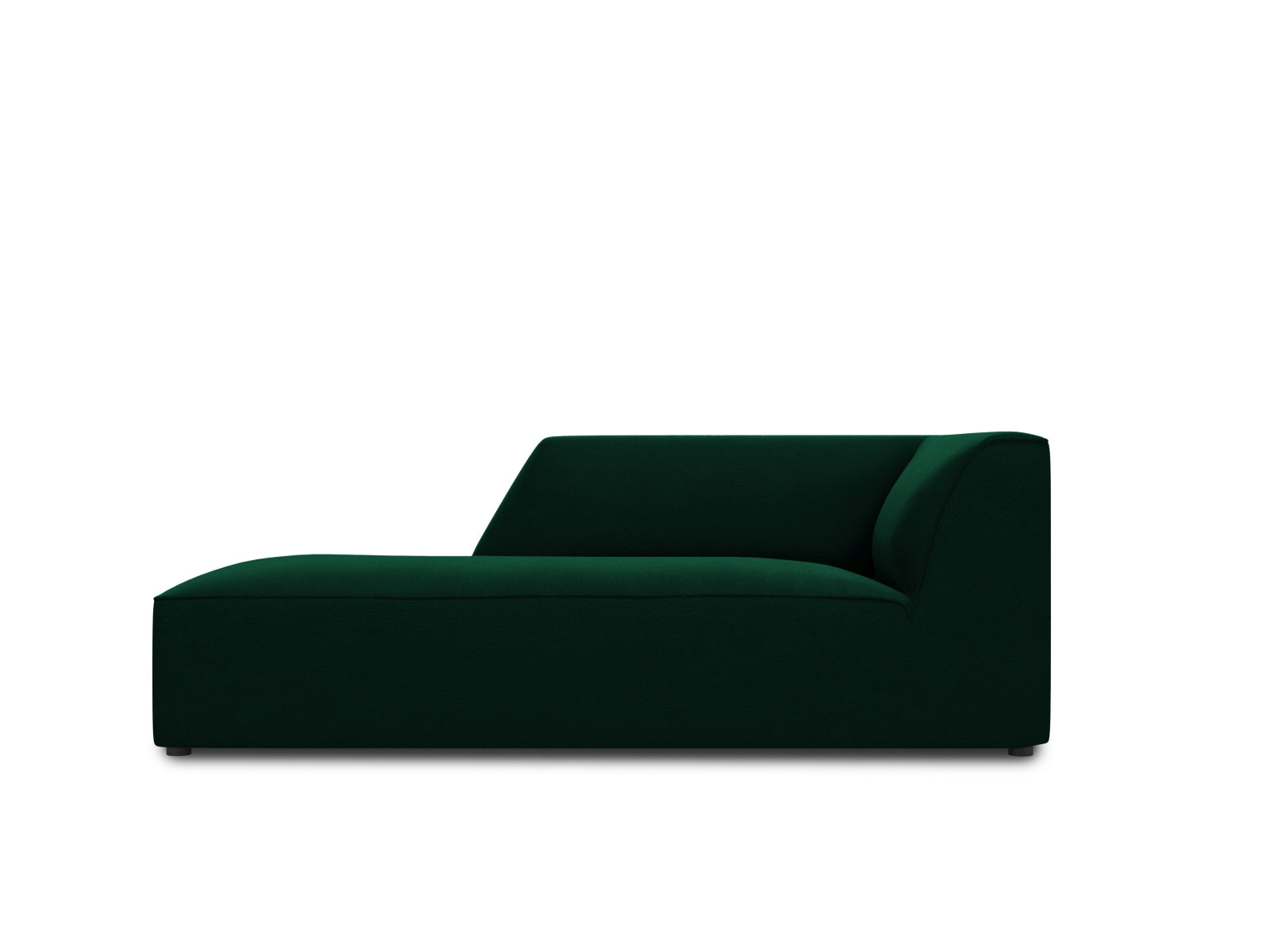 Oslo Velour Chaise Longue links 1 Sitzer in Bottle Green präsentiert im Onlineshop von KAQTU Design AG. Modulares Sofa ist von Cosmopolitan Design