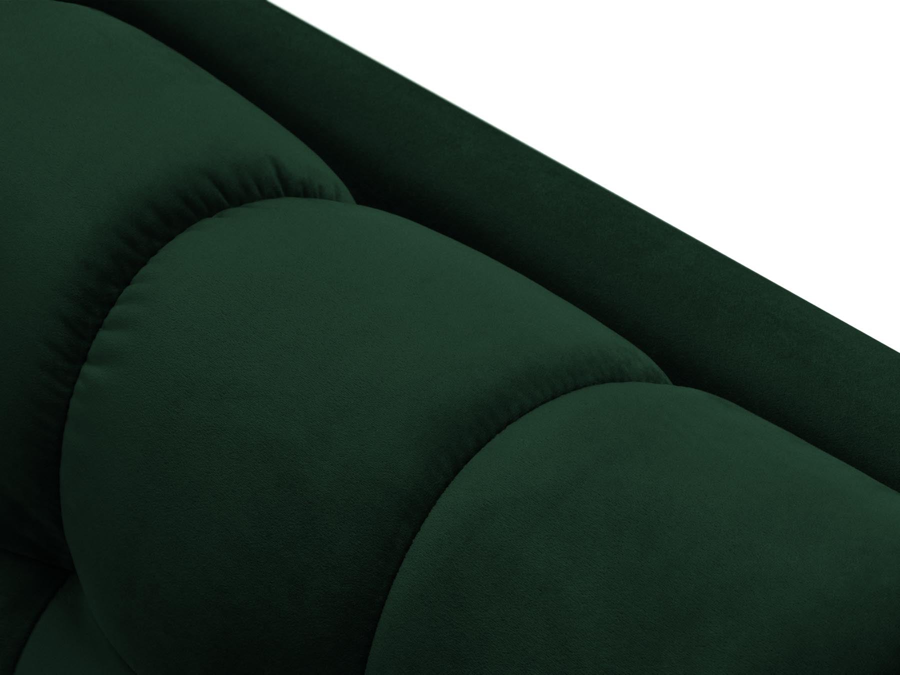 Stilvolle linke Chaise Longue Bali in tiefem Flaschengrün, perfekt für gemütliche Stunden und moderne Einrichtungsideen.