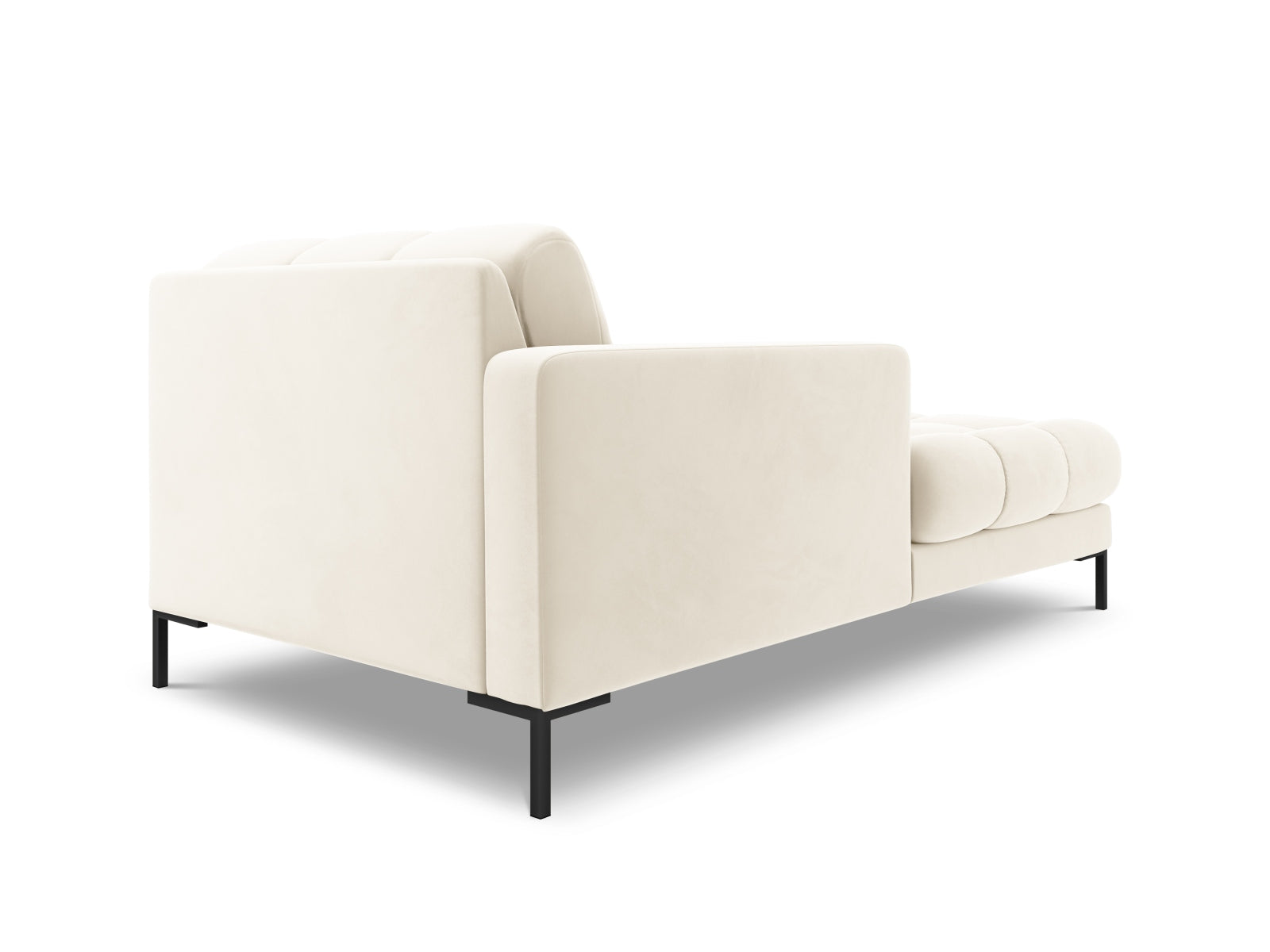 Elegante 1-Sitzer Chaise Longue links Bali in sanftem Beige, ideal für stilvolle Wohnräume und vielseitige Einrichtungsmöglichkeiten.
