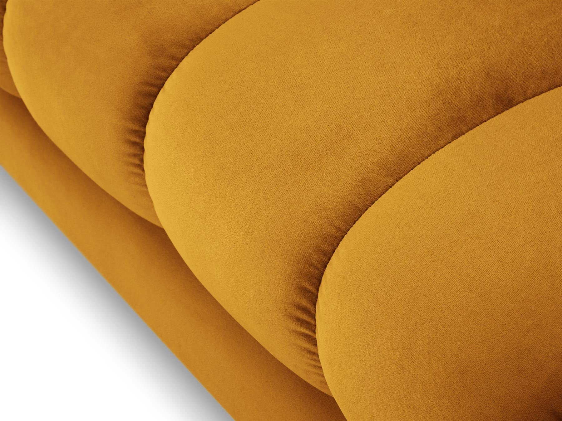 Elegante 1-Sitzer Chaise Longue links Bali in leuchtendem Gelb, perfekt für moderne Wohnkonzepte und individuelle Raumgestaltungen.