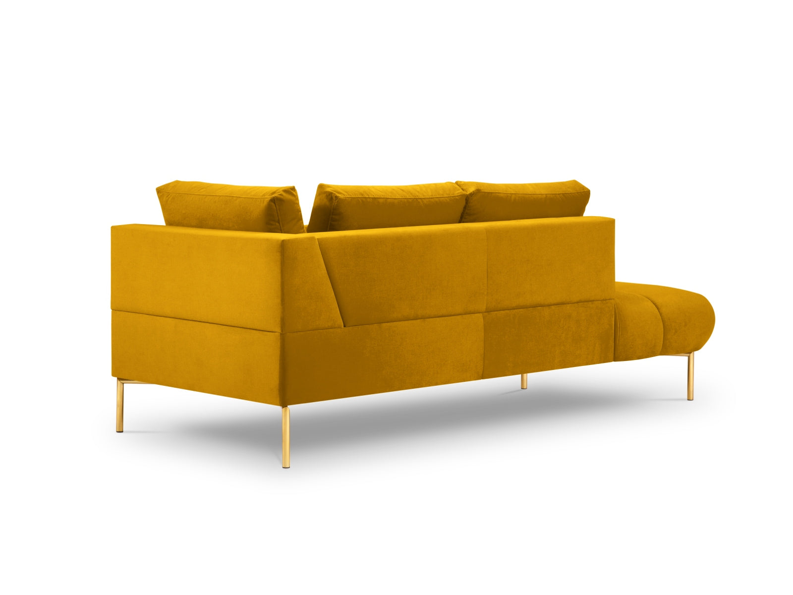 Geniessen Sie stilvollen Komfort mit der Hastings Velour Chaise Longue links 2 Sitzer von Cosmopolitan Design – ideal für Ihr modernes Wohnambiente.