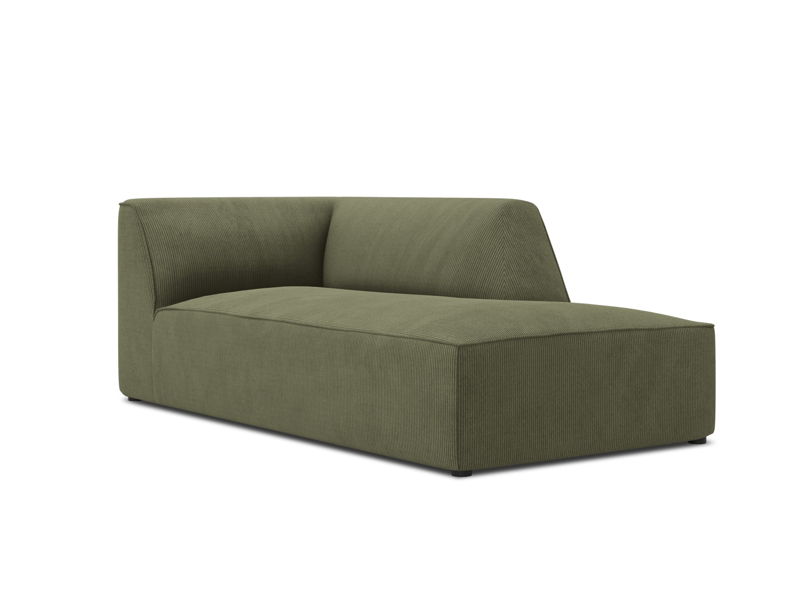 Oslo Chaise Longue rechts 1 Sitzer in Green präsentiert im Onlineshop von KAQTU Design AG. Modulares Sofa ist von Cosmopolitan Design