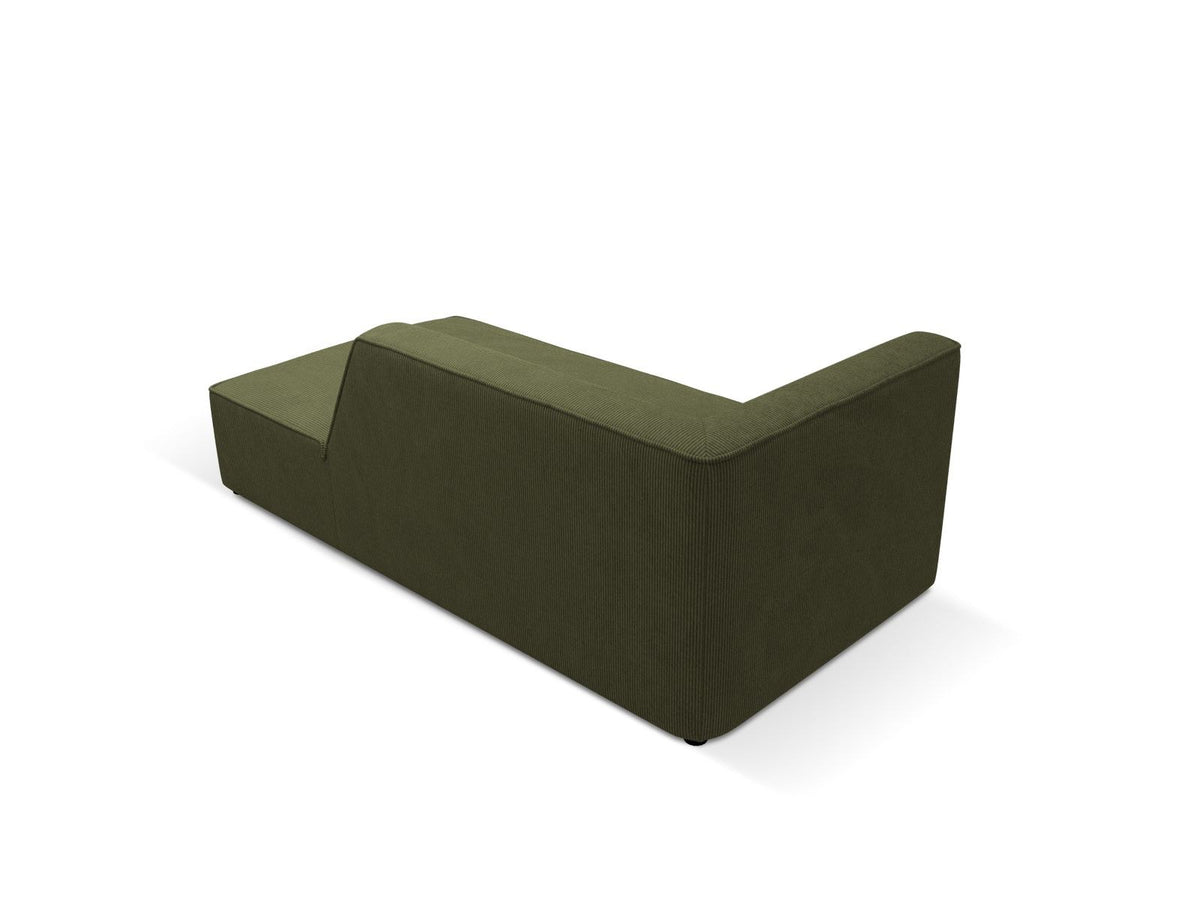 Siena Chaiselongue rechts 1-Sitzer 181cm in Light Beige-Scala mit strukturiertem Cordstoff, Massivholzrahmen und schwarzen Kunststoffbeinen.