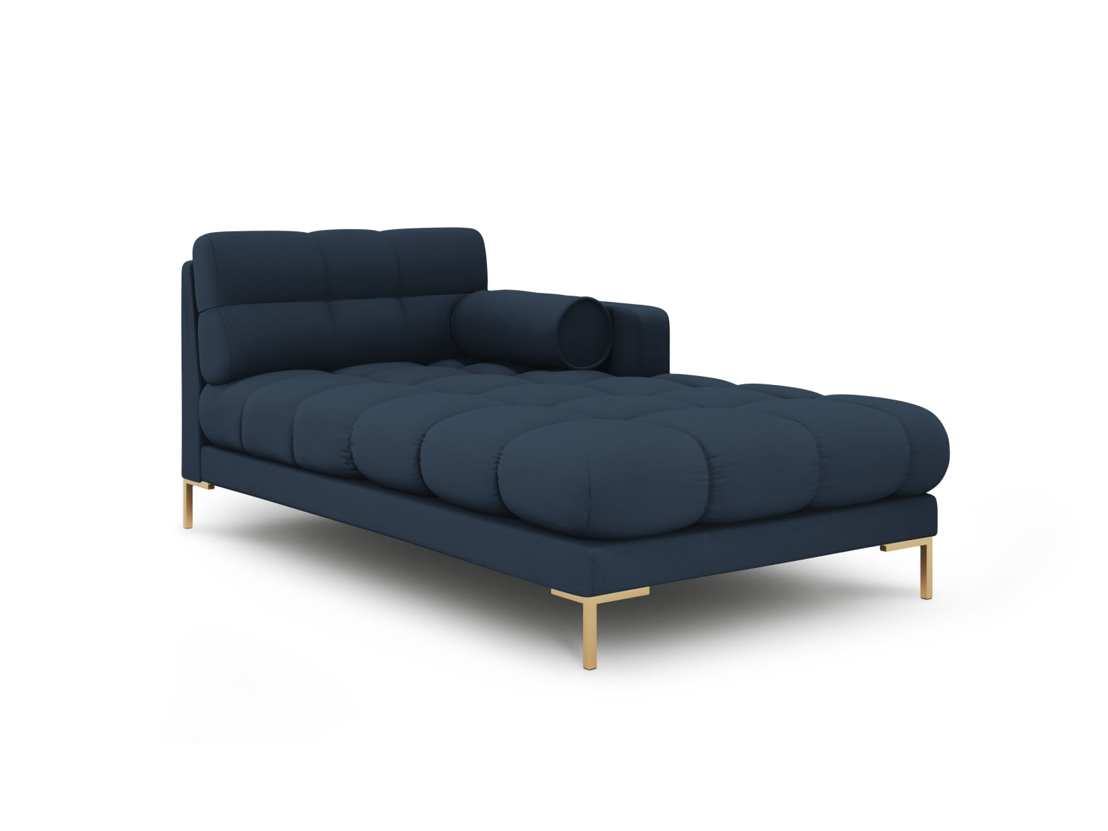 Stilvolle rechte 1-Sitzer Chaise Longue in sanftem Blau-Neve, perfekt für moderne Wohnkonzepte und entspannende Rückzugsorte.