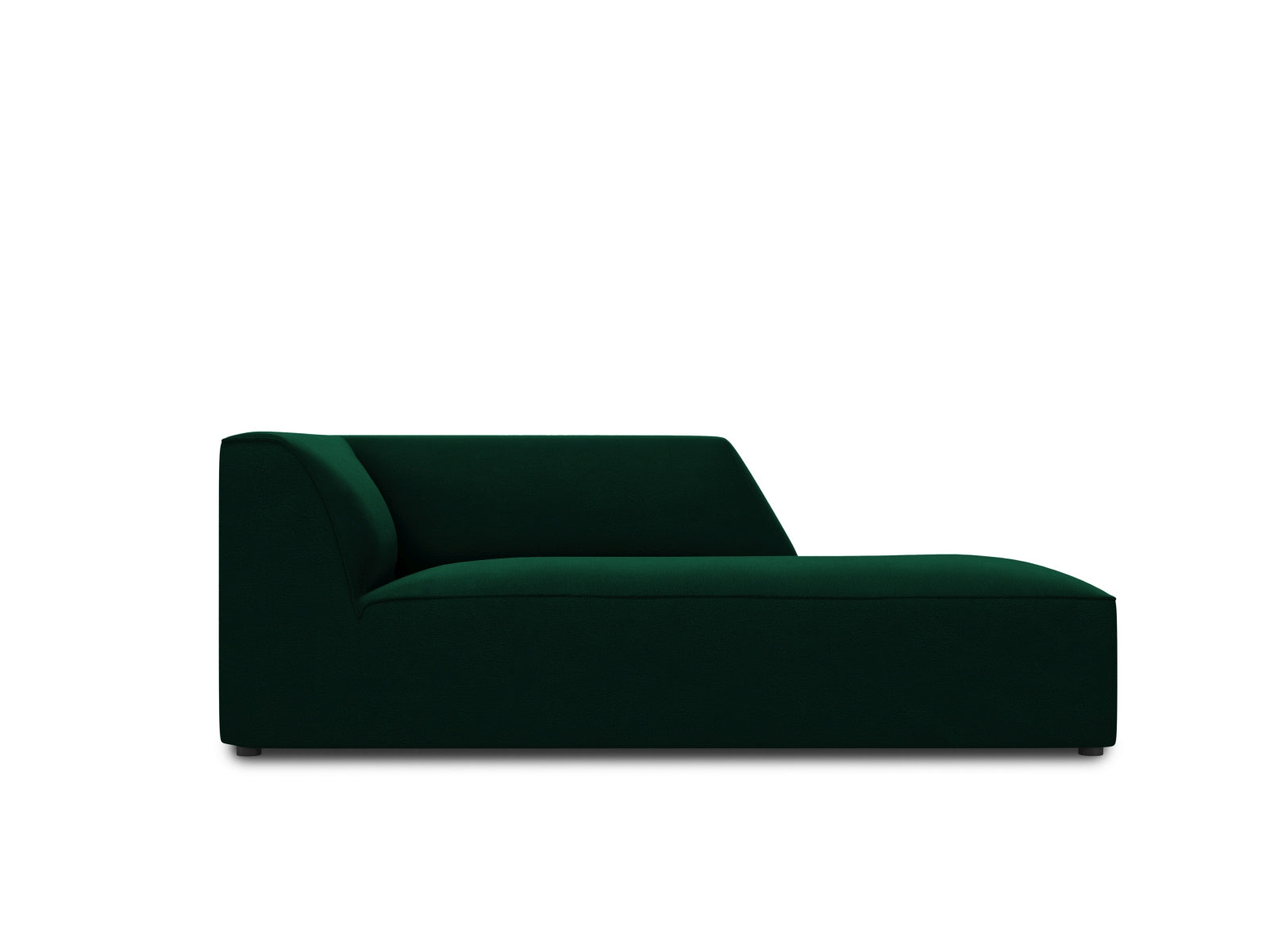Oslo Velour Chaise Longue rechts 1 Sitzer in Bottle Green präsentiert im Onlineshop von KAQTU Design AG. Modulares Sofa ist von Cosmopolitan Design