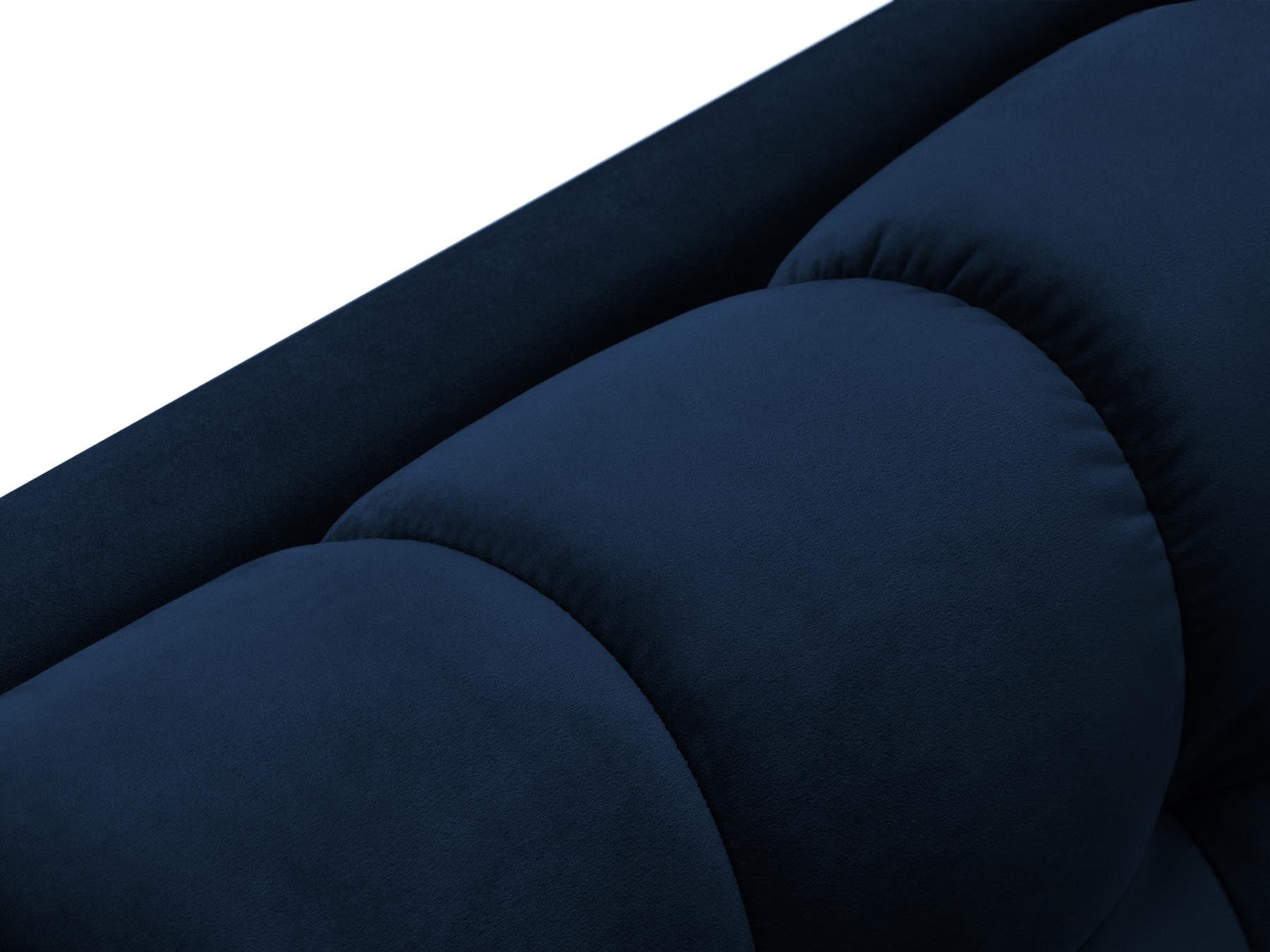 Moderne rechte Chaise Longue Bali in Royal Blue, perfekt für stilvolle Akzente und gemütliche Entspannung in Ihrem Zuhause.