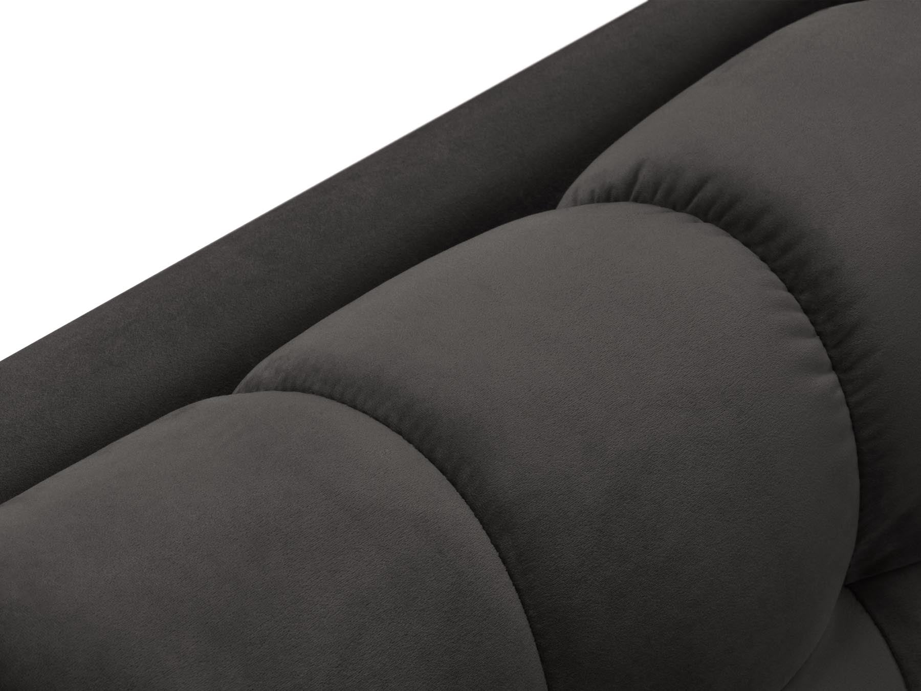 Elegante 1-Sitzer Chaise Longue rechts Bali in zeitlosem Dunkelgrau, ideal für stilvolle Wohnräume und entspannte Momente.