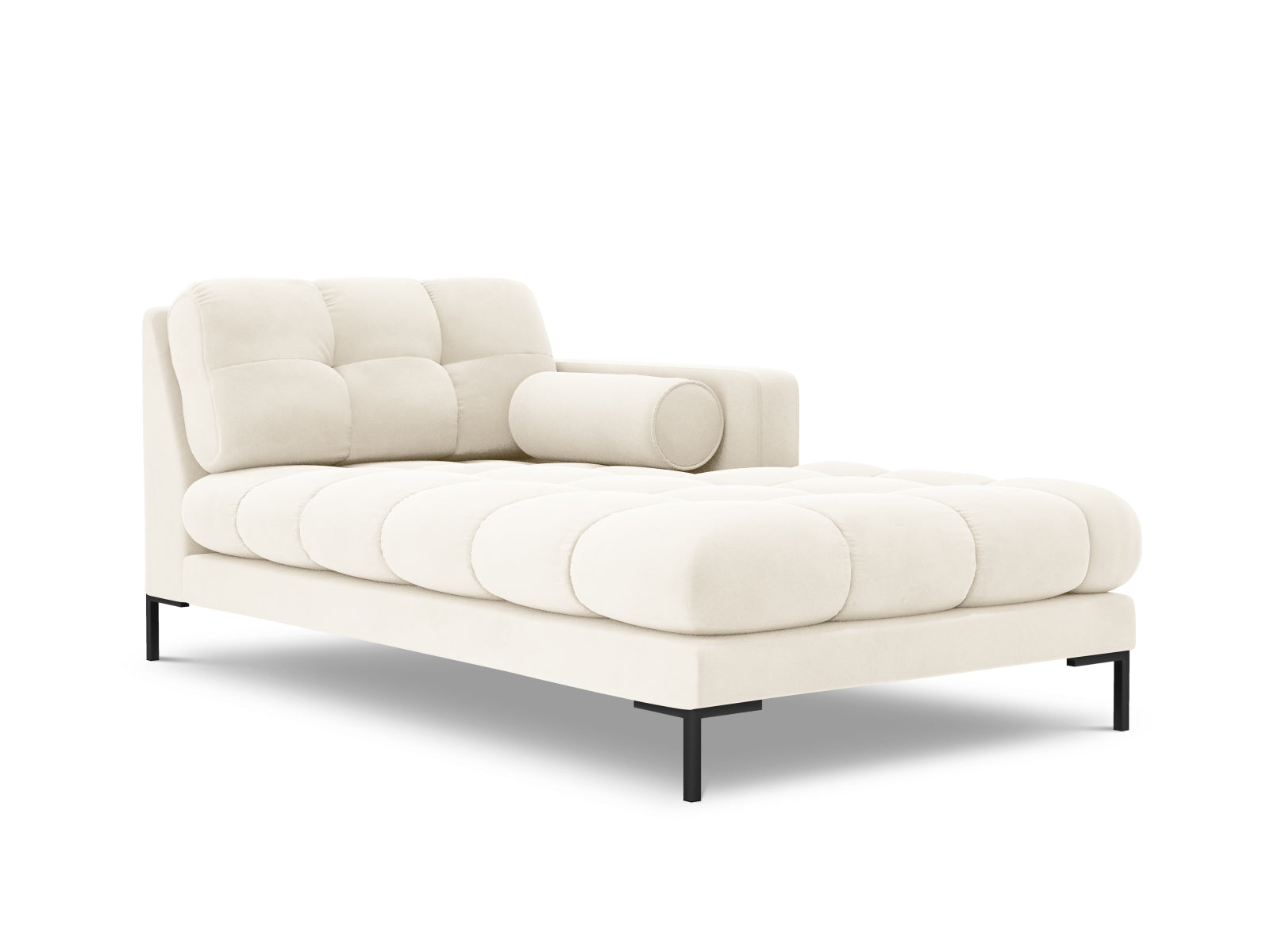 1-Sitzer Chaise Longue rechts Bali in Light Beige-Bluvel präsentiert im Onlineshop von KAQTU Design AG. Modulares Sofa ist von Cosmopolitan Design