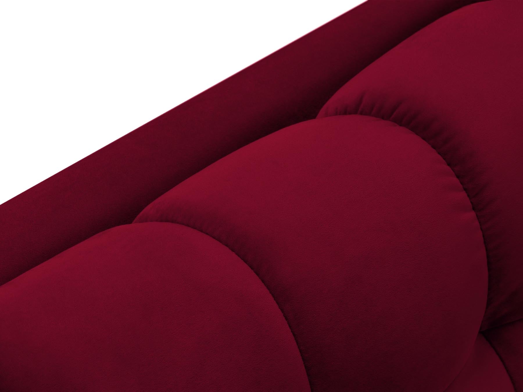 Elegante 1-Sitzer Chaise Longue rechts Bali aus robustem Red-Bluvel, ideal für gemütliche Ecken und modernes Wohndesign.