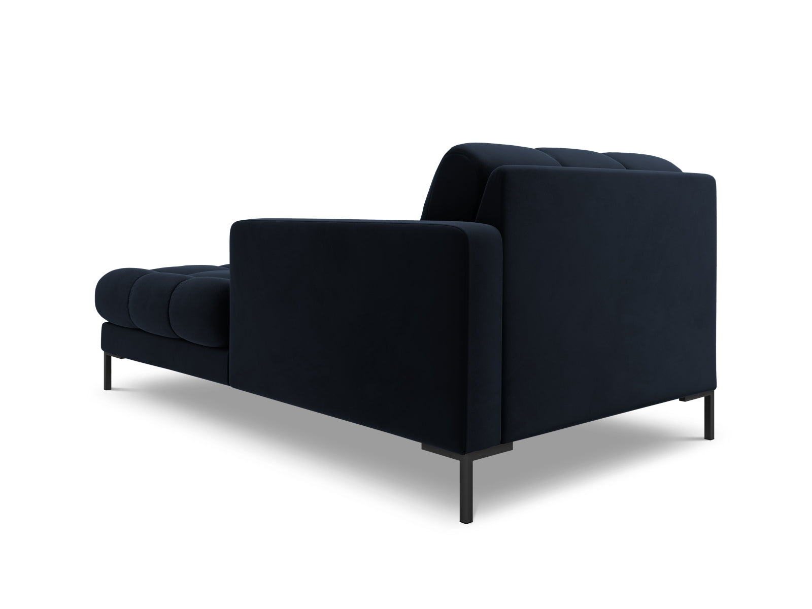 Elegante 1-Sitzer Chaise Longue rechts Bali in stilvollem Blau, ideal für individuelle Wohnkonzepte. Teil der flexiblen Sofakollektion von Cosmopolitan Design.
