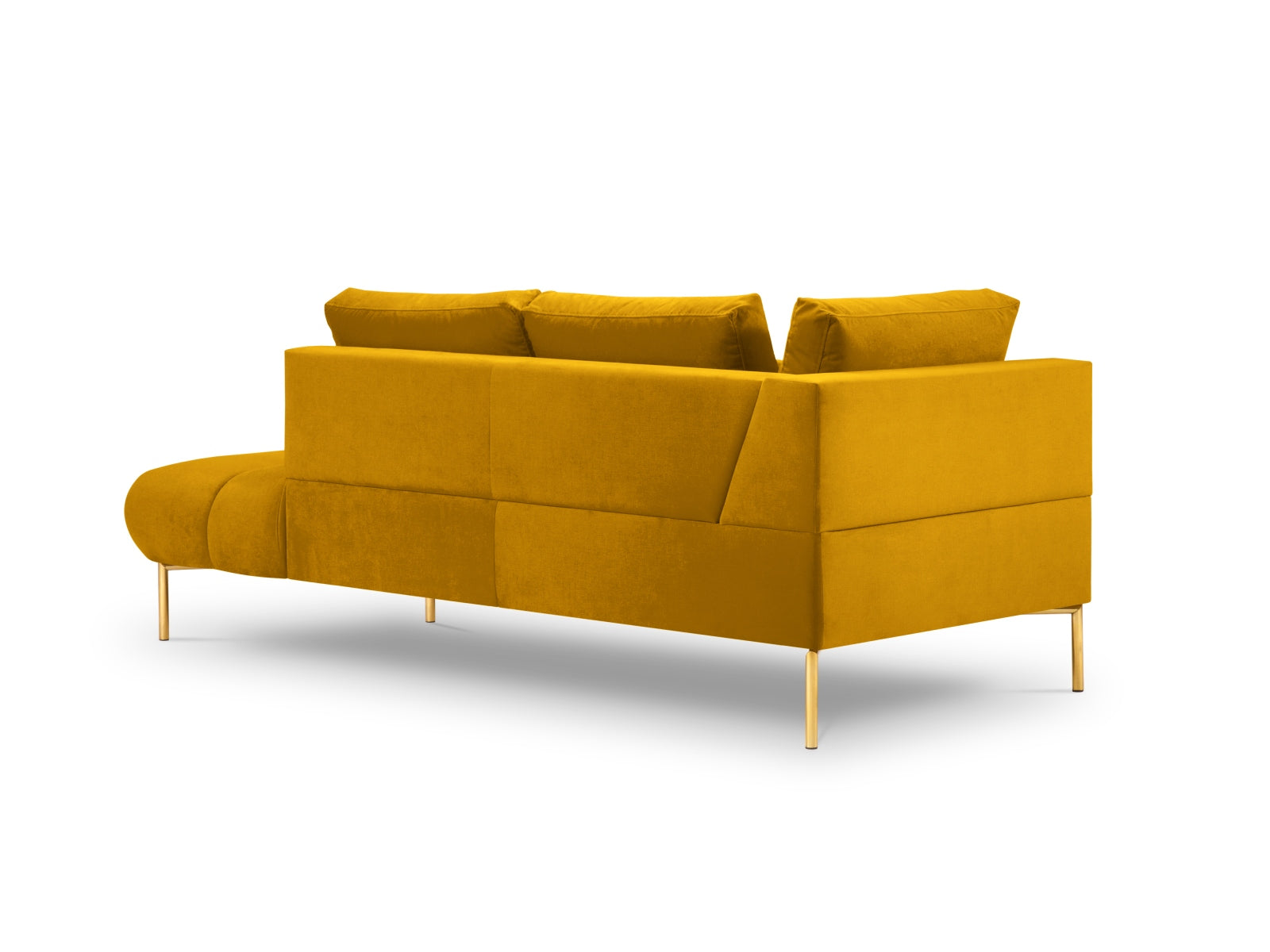 Geniessen Sie stilvollen Komfort mit der Hastings Velour Chaise Longue rechts 2 Sitzer von Cosmopolitan Design – ideal für Ihr modernes Wohnambiente.