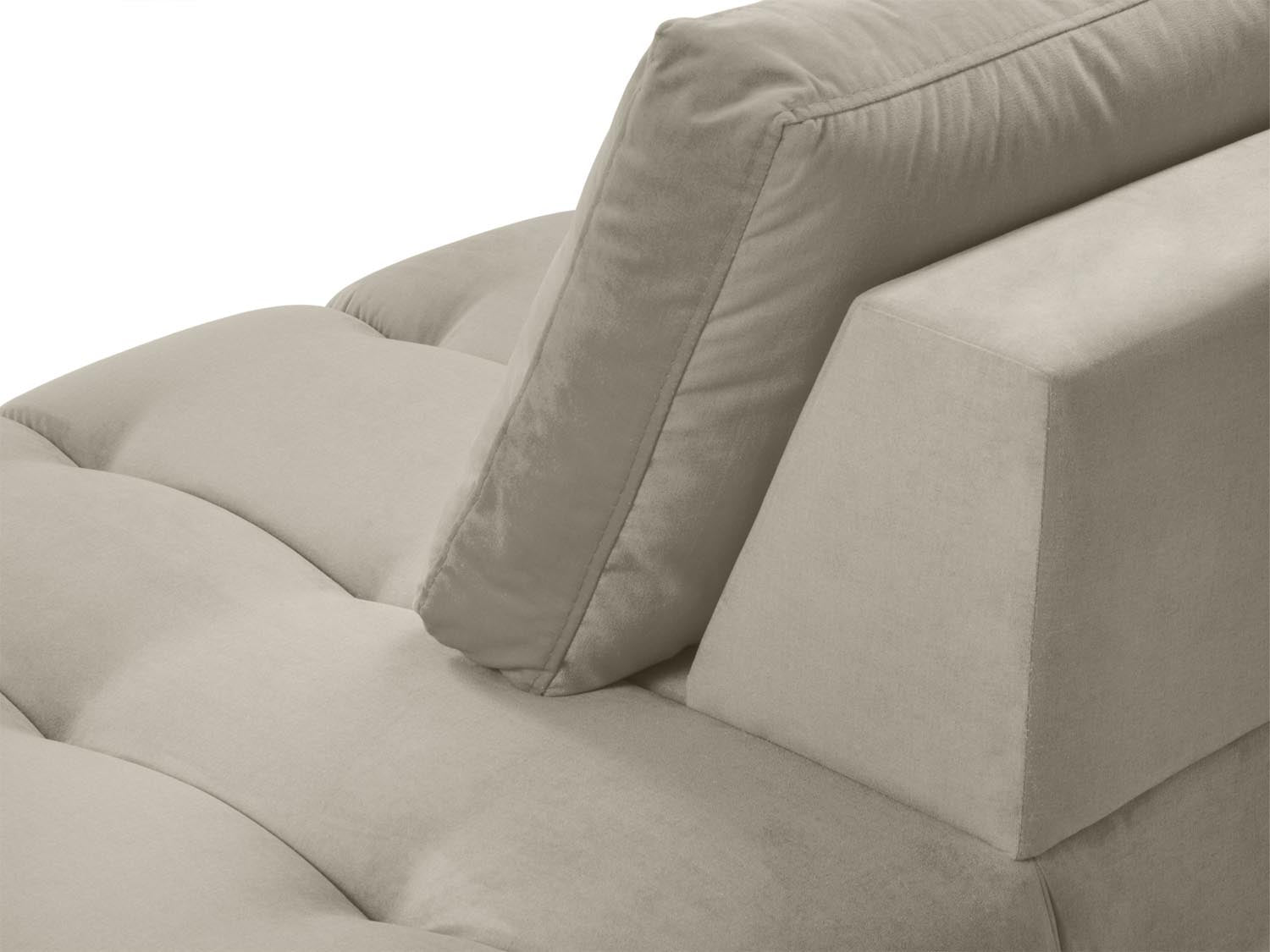 Erleben Sie luxuriösen Komfort mit der Hastings Velour Chaise Longue rechts 2 Sitzer von Cosmopolitan Design – perfekt für Ihr elegantes Zuhause.