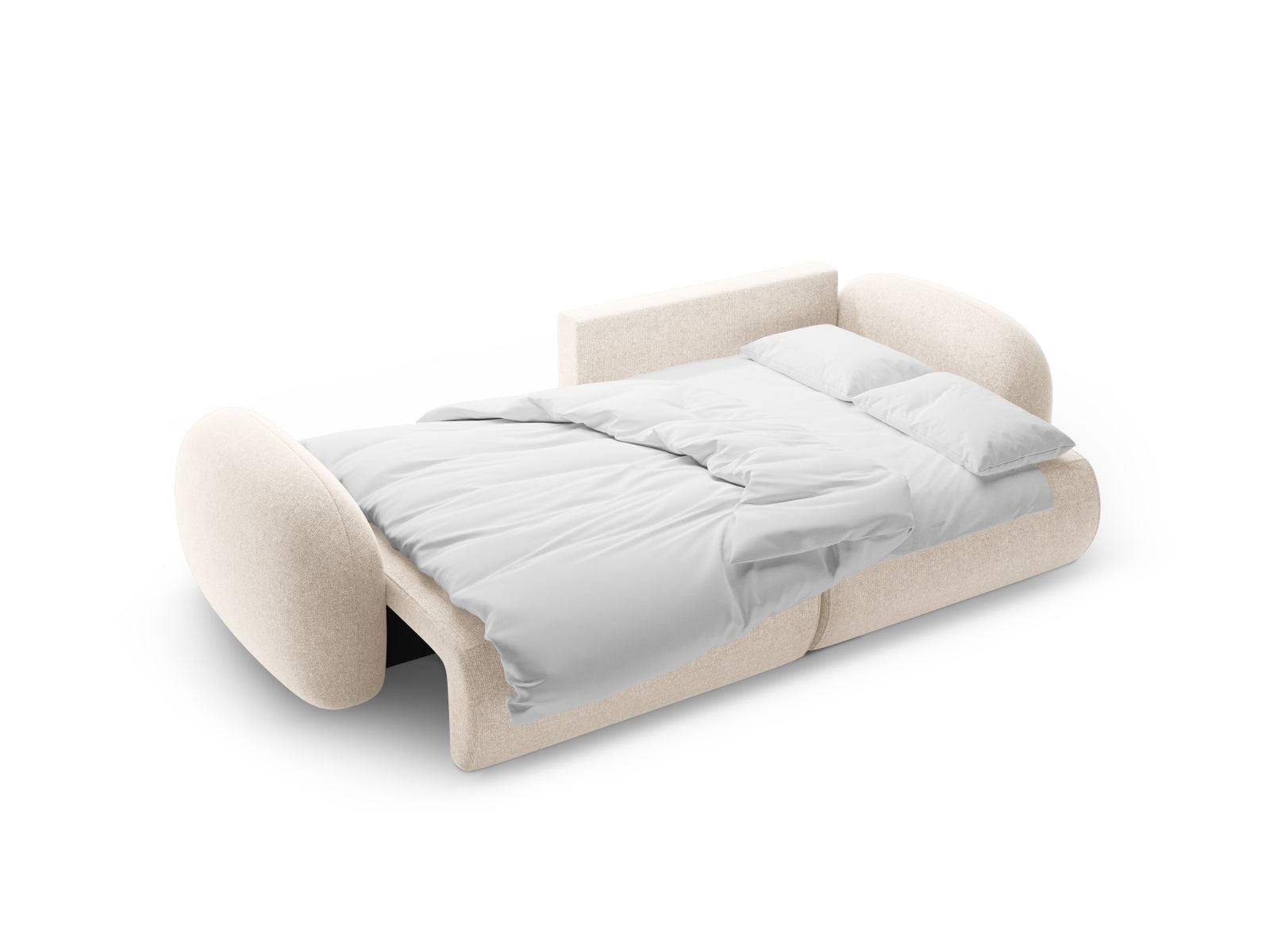 Tonale Ecksofa mit Schlaffunktion und Stauraum 4 Sitzer in Light Beige präsentiert im Onlineshop von KAQTU Design AG. Ecksofa ist von Cosmopolitan Design