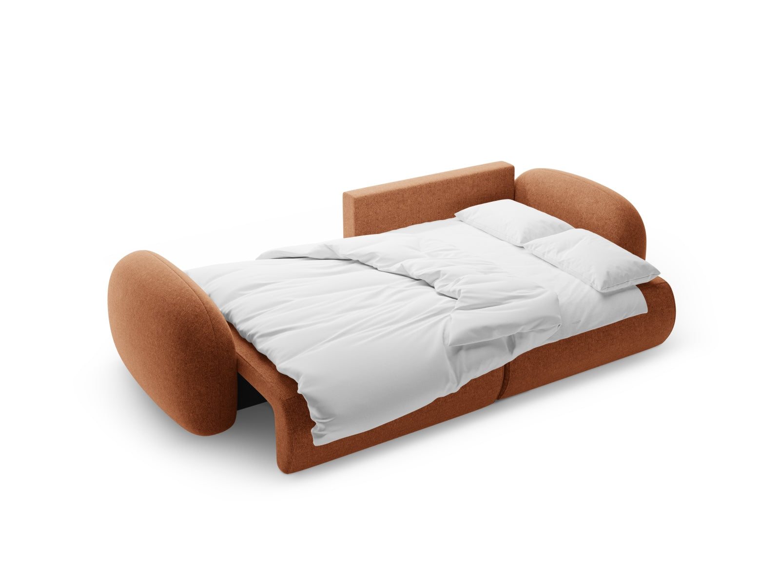 Tonale Ecksofa mit Schlaffunktion und Stauraum 4 Sitzer in Brick präsentiert im Onlineshop von KAQTU Design AG. Ecksofa ist von Cosmopolitan Design