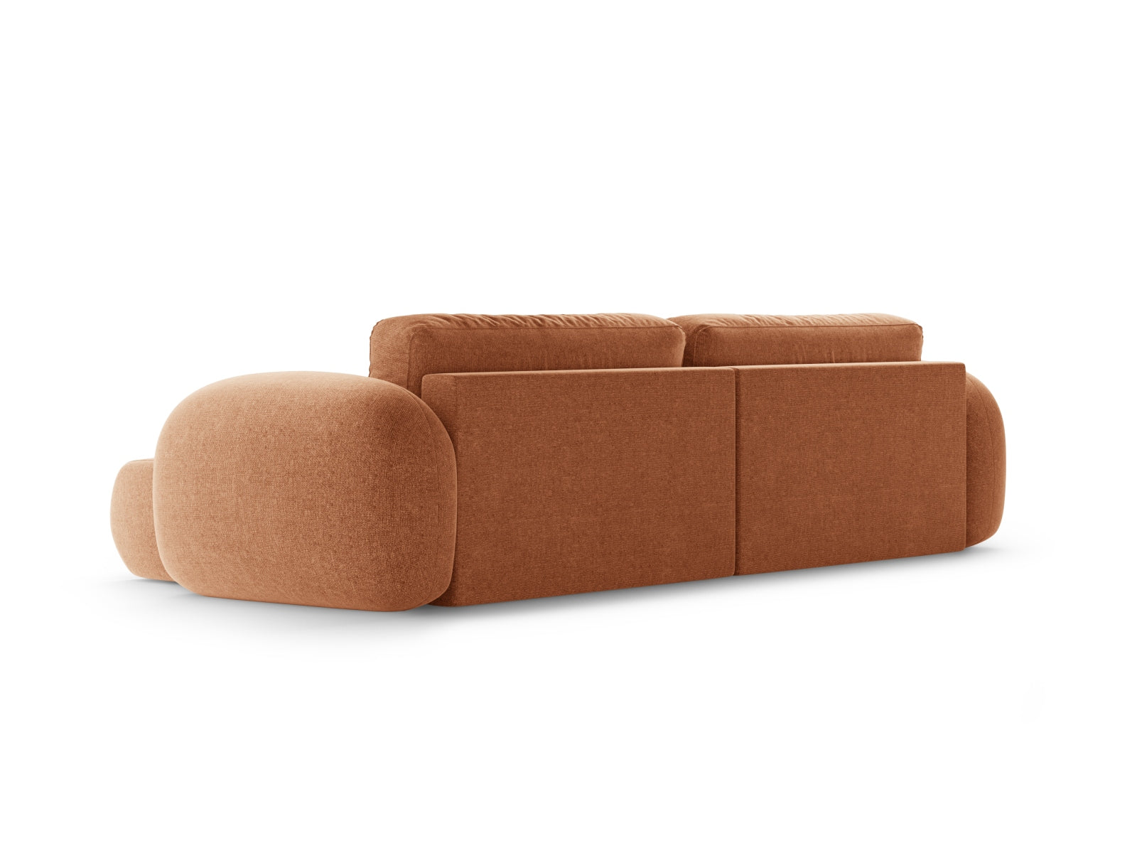 Tonale Ecksofa mit Schlaffunktion und Stauraum 4 Sitzer in Brick präsentiert im Onlineshop von KAQTU Design AG. Ecksofa ist von Cosmopolitan Design
