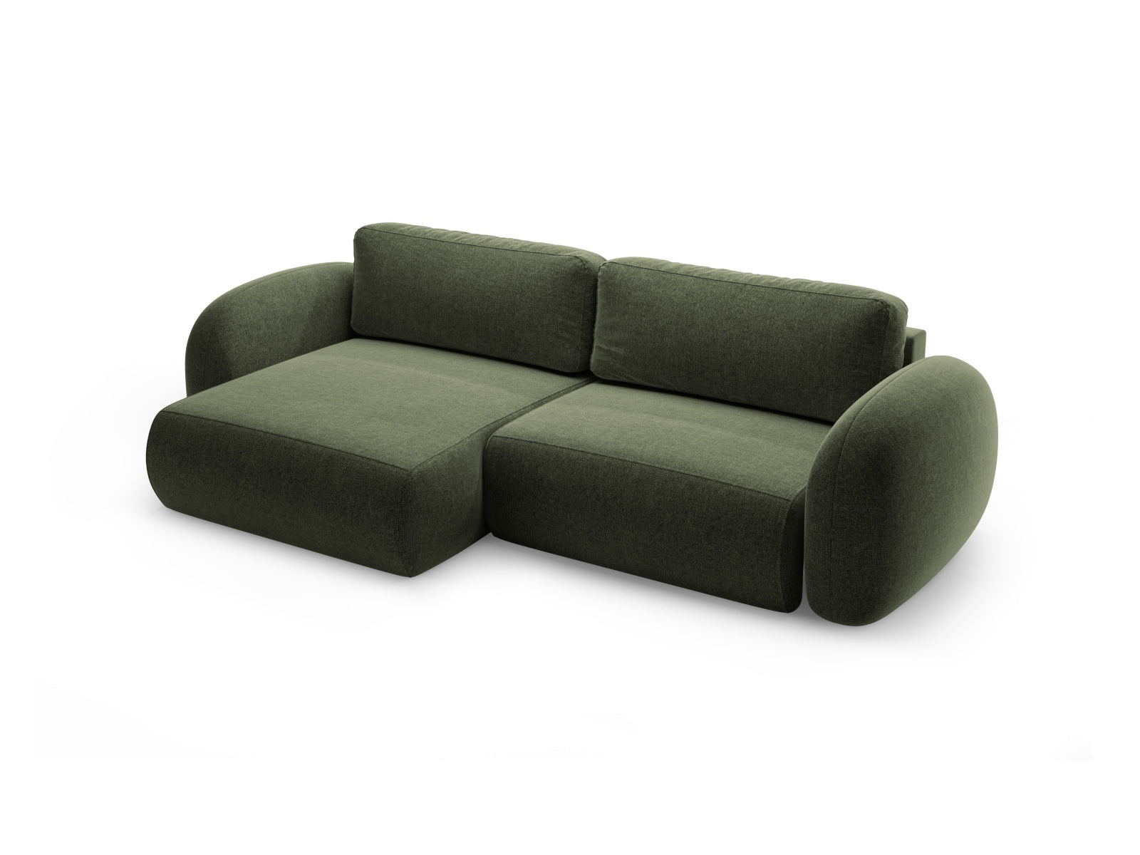 Tonale Ecksofa mit Schlaffunktion und Stauraum 4 Sitzer in Green präsentiert im Onlineshop von KAQTU Design AG. Ecksofa ist von Cosmopolitan Design