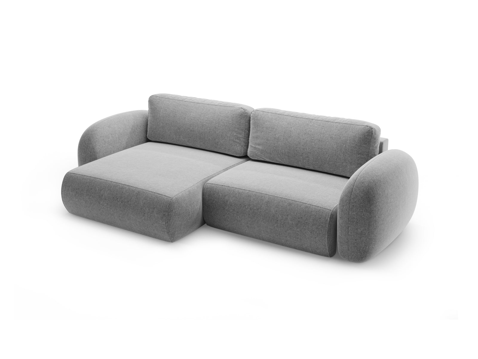 Tonale Ecksofa mit Schlaffunktion und Stauraum 4 Sitzer in Light Grey präsentiert im Onlineshop von KAQTU Design AG. Ecksofa ist von Cosmopolitan Design