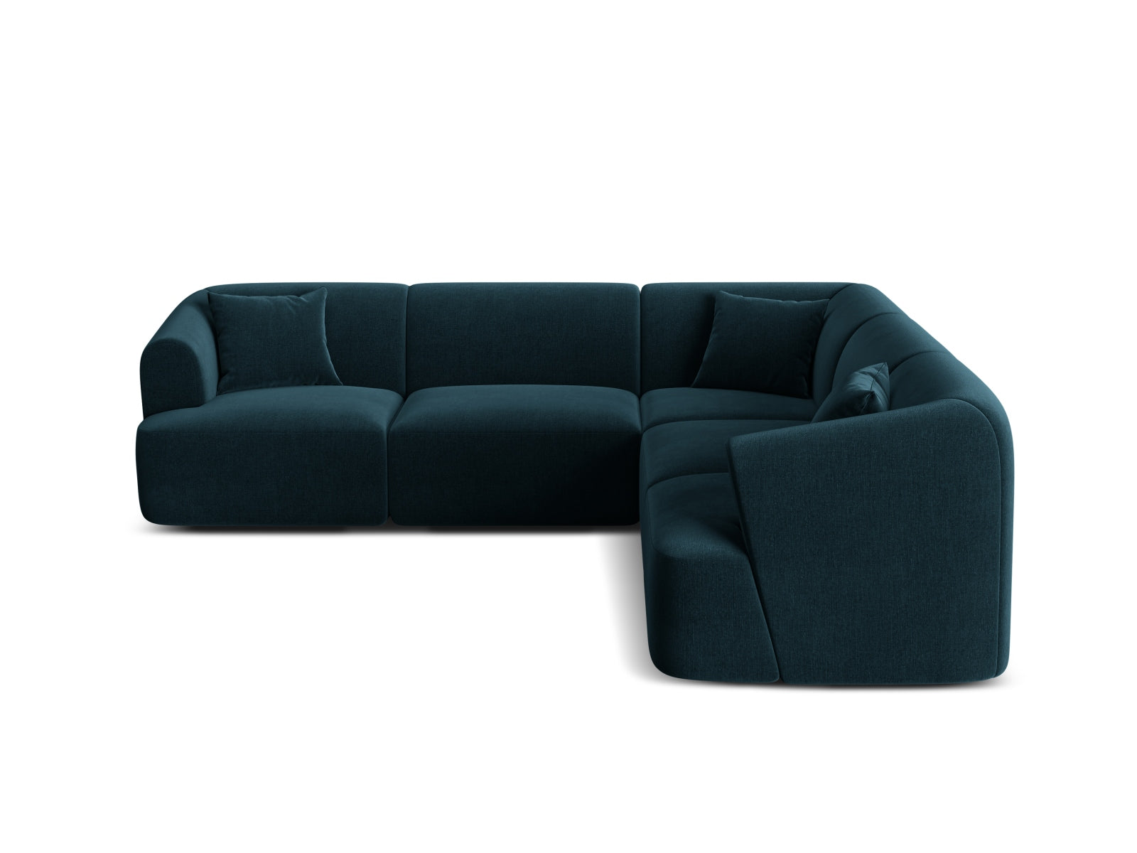 Campi Velour Modular Symmetrical Ecksofa 6 Sitzer in Deep Petrol präsentiert im Onlineshop von KAQTU Design AG. Ecksofa ist von Cosmopolitan Design