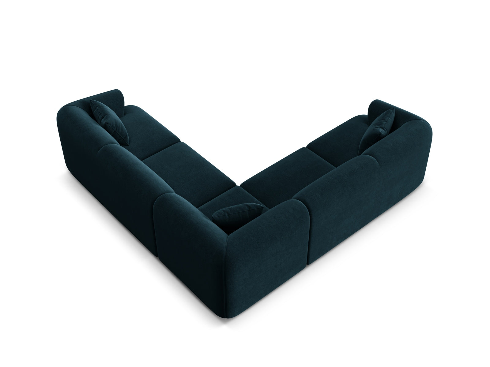 Erleben Sie das elegante Campi Velour Modular Ecksofa 6 Sitzer von Cosmopolitan Design – ideal für zeitgemässe Wohnräume, vielseitig und komfortabel.
