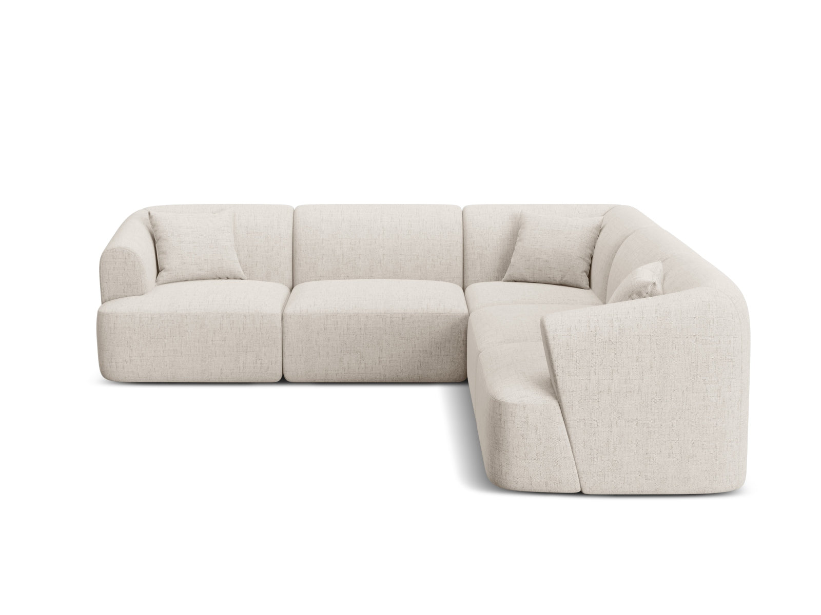 Entdecken Sie das Campi Modular Symmetrical Ecksofa 6 Sitzer von Cosmopolitan Design – stilvolles, flexibles Sofa für Ihr modernes Wohnambiente!