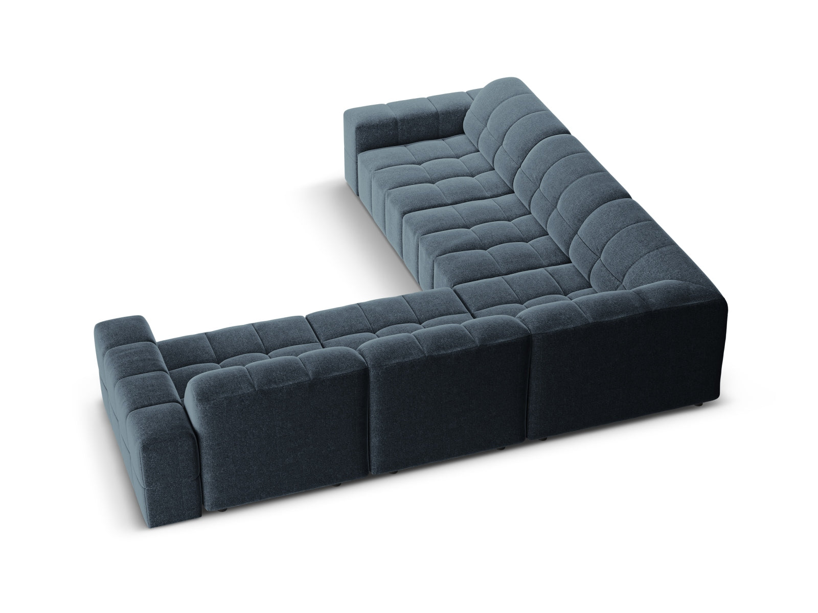 Elegantes Chicago Ecksofa für 4 Personen in Royal Blue-Haga, ideal für gemütliche Abende und stilvolle Wohnräume.
