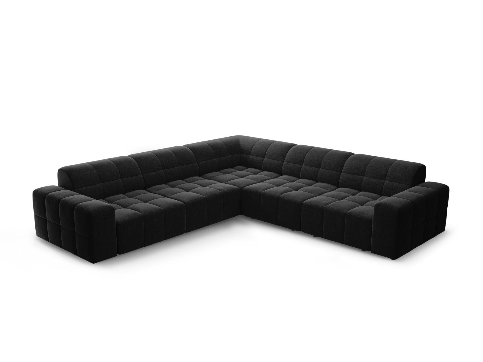Chicago Ecksofa 4 Sitzer 287cm in Black-Haga präsentiert im Onlineshop von KAQTU Design AG. Ecksofa ist von Cosmopolitan Design