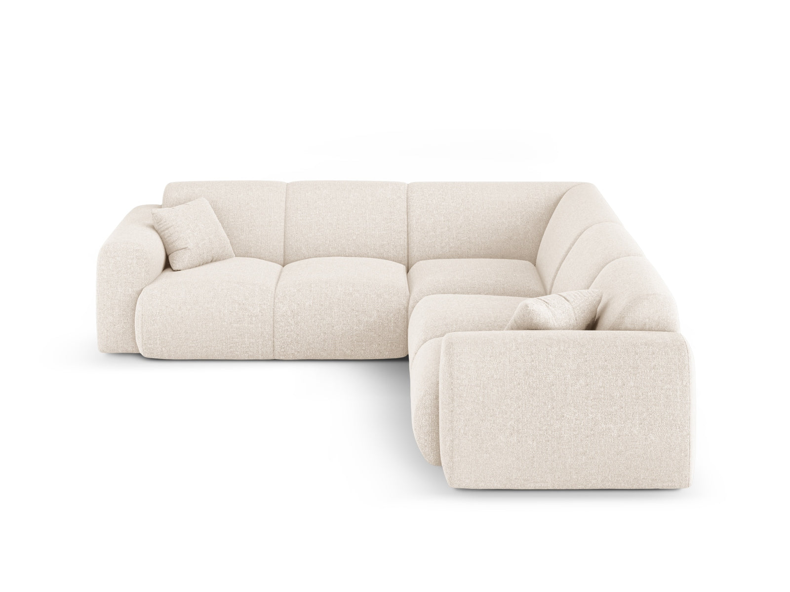 Nolio Symmetrical Ecksofa 5 Sitzer 252cm in Light Beige-Haga präsentiert im Onlineshop von KAQTU Design AG. Ecksofa ist von Cosmopolitan Design