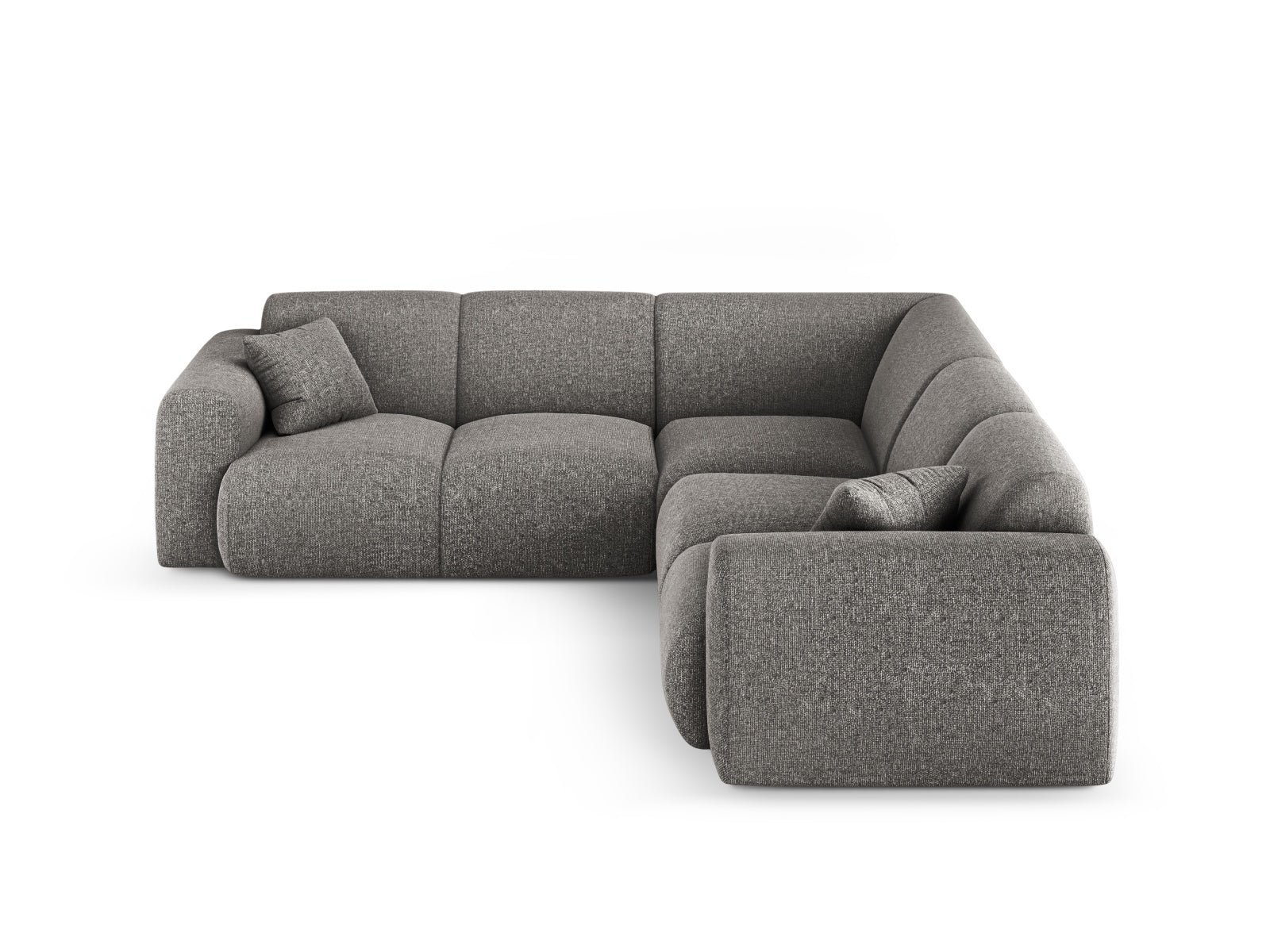 Nolio Symmetrical Ecksofa 5 Sitzer 252cm in Grey-Haga präsentiert im Onlineshop von KAQTU Design AG. Ecksofa ist von Cosmopolitan Design