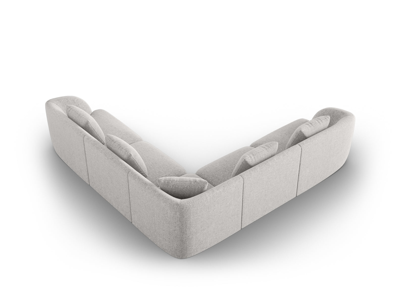 Tulum Ecksofa Reversible 5 Sitzer 255cm in Light Grey präsentiert im Onlineshop von KAQTU Design AG. Ecksofa ist von Cosmopolitan Design