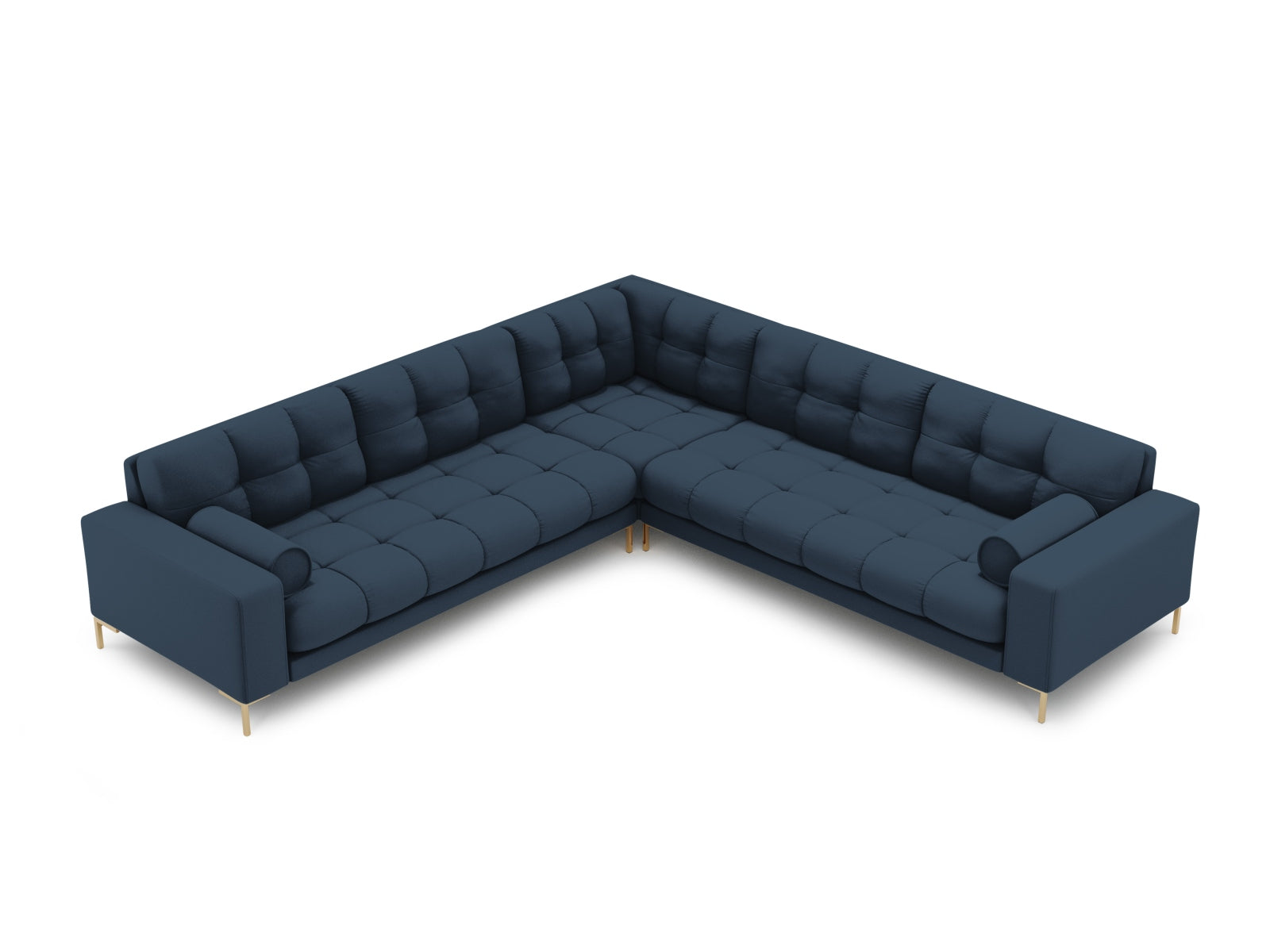 6-Sitzer Ecksofa Symmetric Bali in Blue-Neve präsentiert im Onlineshop von KAQTU Design AG. Ecksofa ist von Cosmopolitan Design
