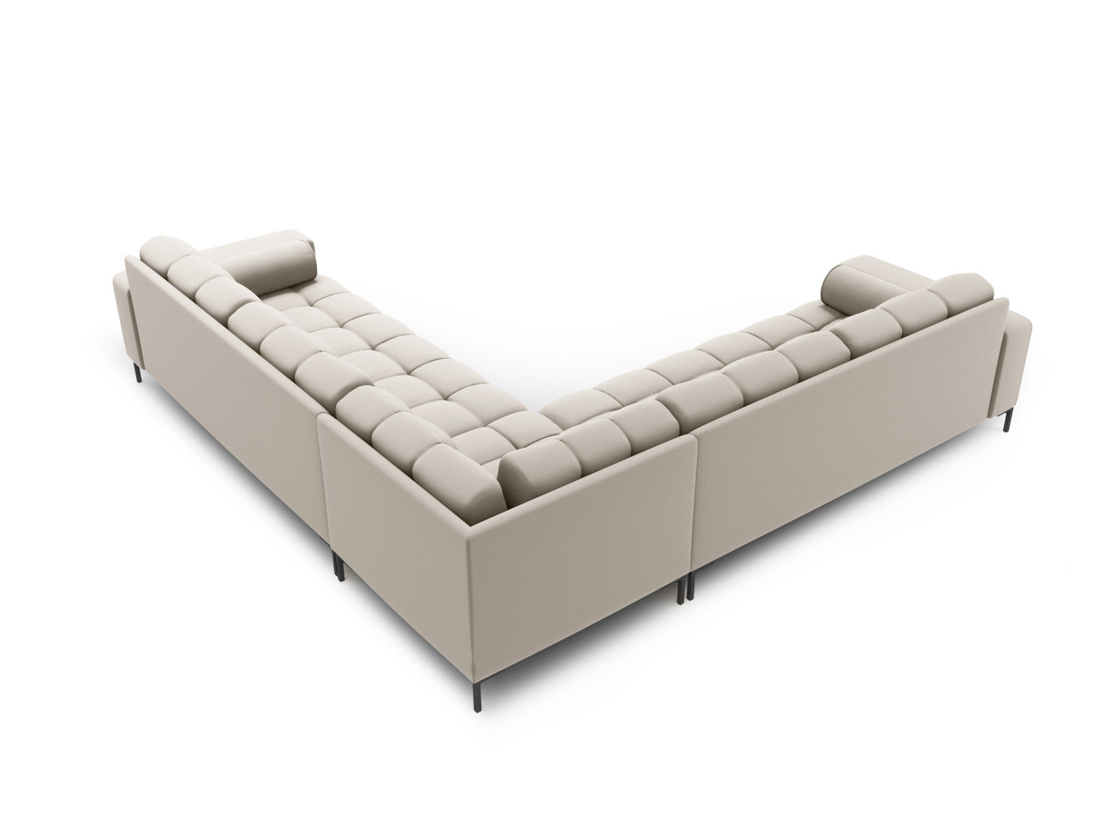 Stilvolles 6-Sitzer Ecksofa Symmetric Bali in sanften Beigetönen, perfekt für entspannte Stunden und modernes Wohndesign.