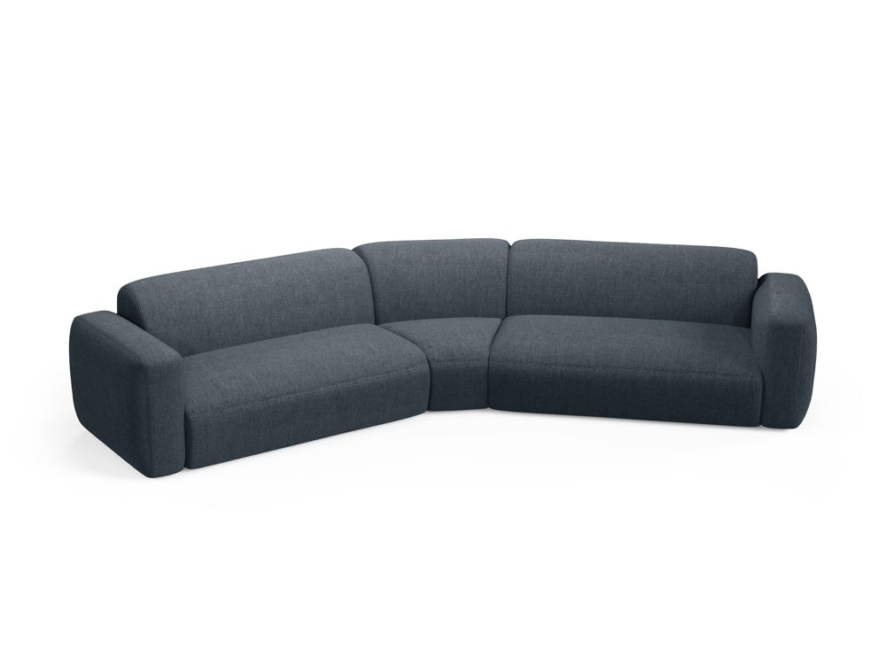 Strino Modular Symmetrical Ecksofa 3 Sitzer in Dark Blue präsentiert im Onlineshop von KAQTU Design AG. Ecksofa ist von Cosmopolitan Design