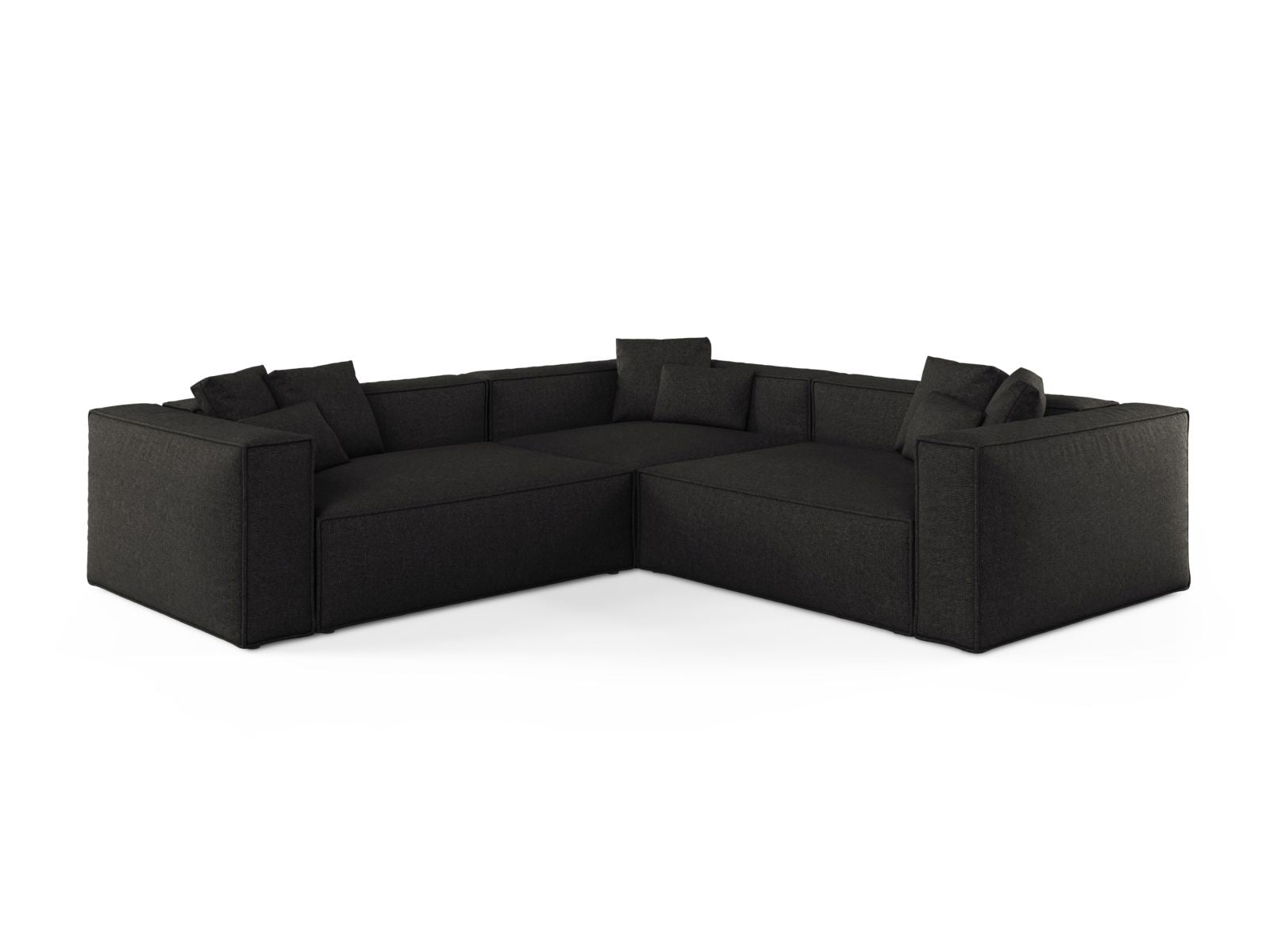 5-Sitzer Ecksofa Symmetric Aveiro in Anthracite-Eden präsentiert im Onlineshop von KAQTU Design AG. Ecksofa ist von Cosmopolitan Design