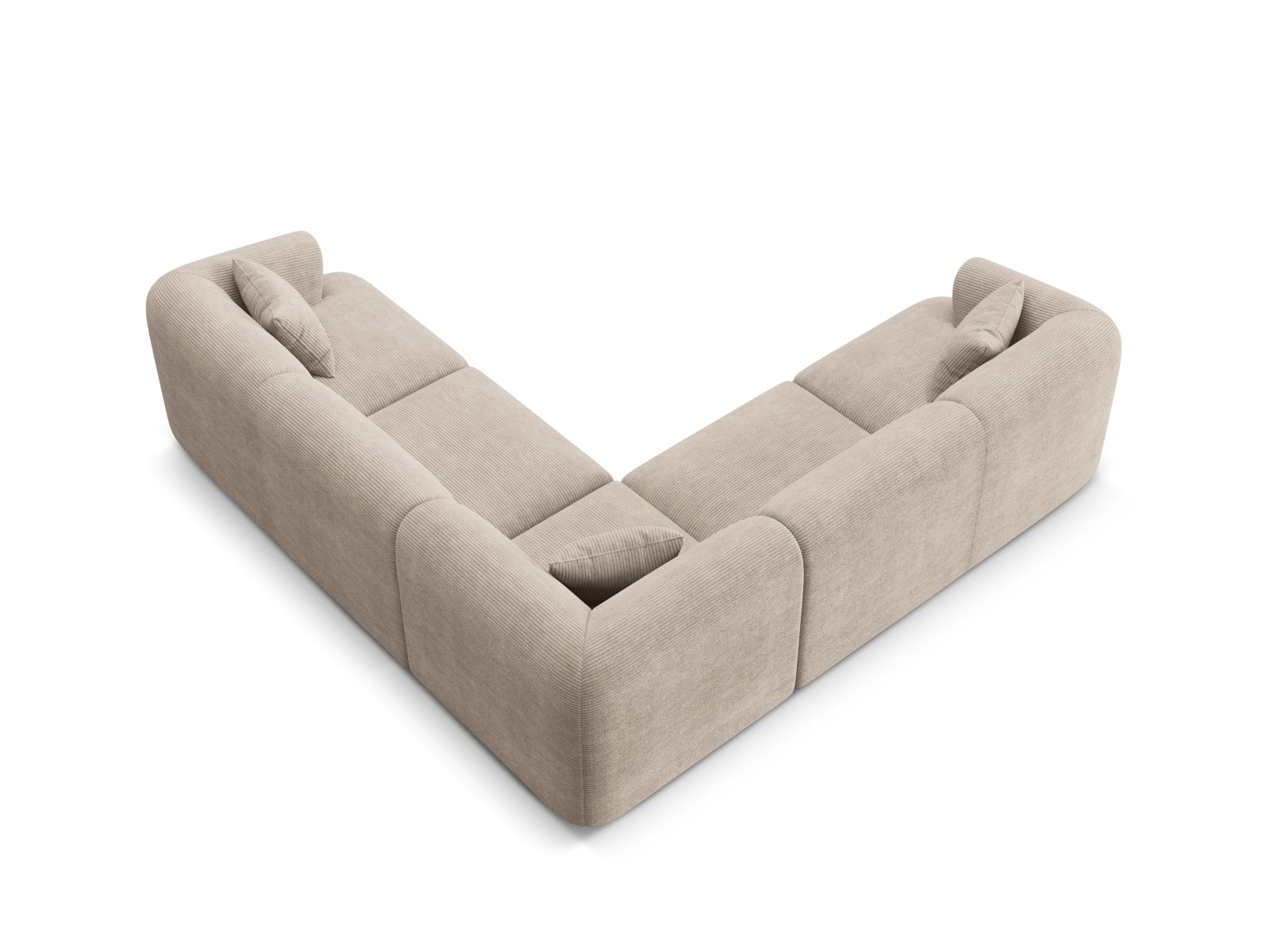 Erleben Sie das Campi Modular Symmetrical Ecksofa 6 Sitzer von Cosmopolitan Design – modern, flexibel und ideal für Ihr Zuhause!