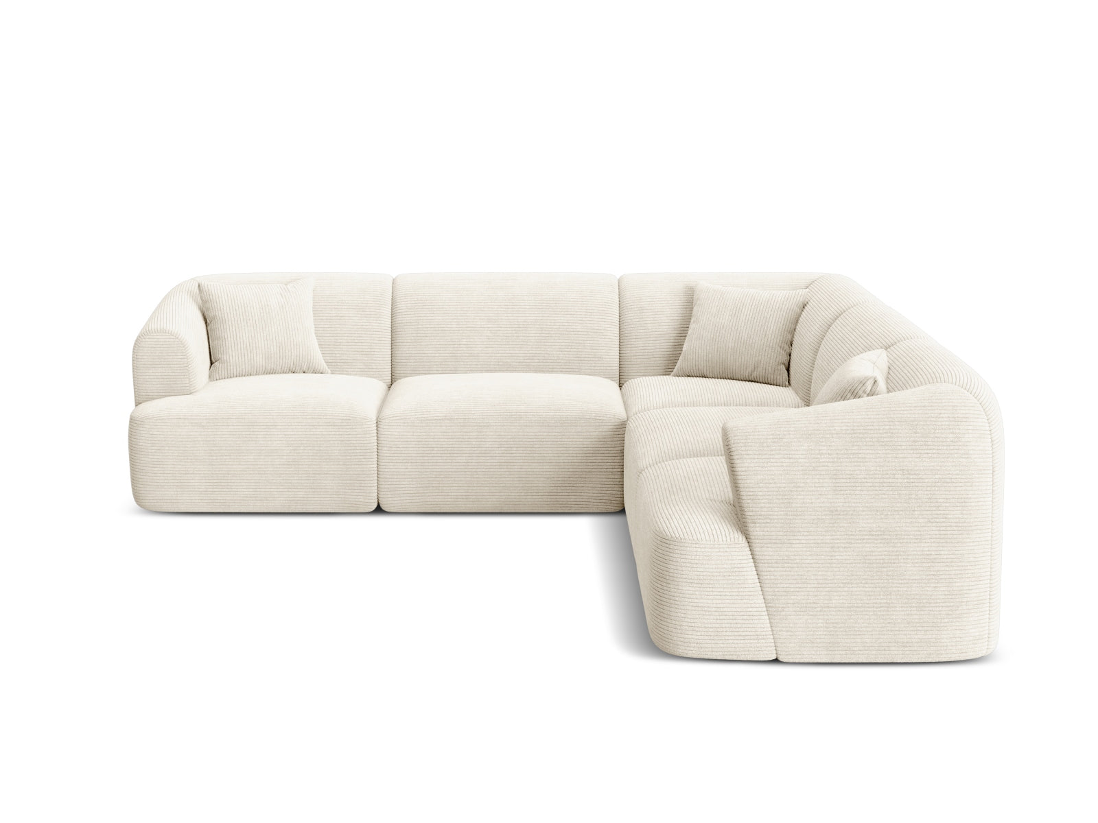 Campi Modular Symmetrical Ecksofa 6 Sitzer in Ivory präsentiert im Onlineshop von KAQTU Design AG. Ecksofa ist von Cosmopolitan Design
