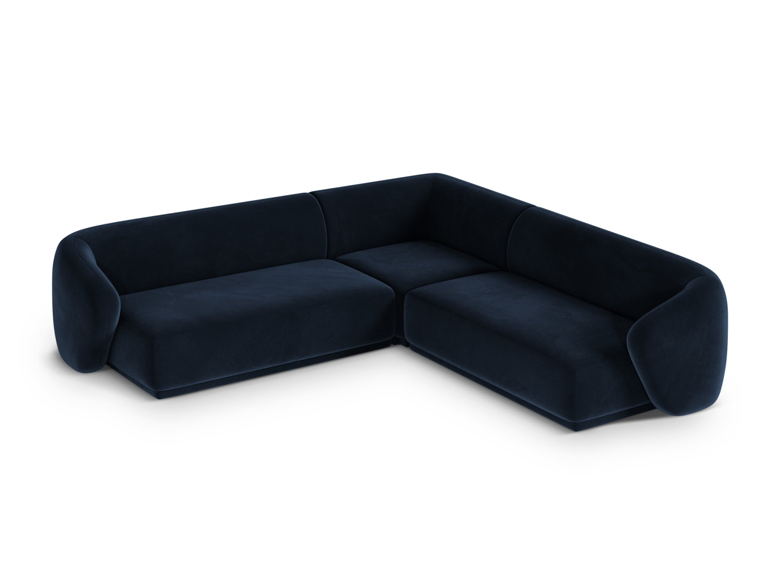 Elegantes 5-Sitzer Ecksofa Symmetric Gomera in Royal Blue, ideal für stilvolle Wohnräume und entspannte Abende. Von Cosmopolitan Design.