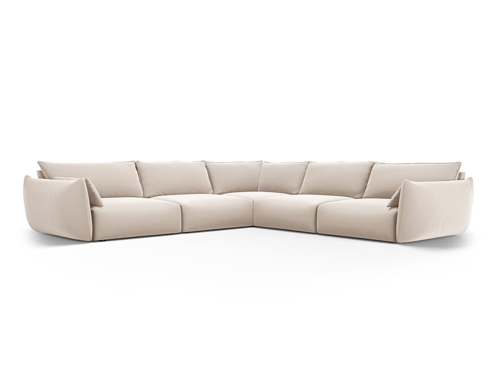 7-Sitzer Ecksofa Symmetric Matera in Beige-Salvador präsentiert im Onlineshop von KAQTU Design AG. Ecksofa ist von Cosmopolitan Design
