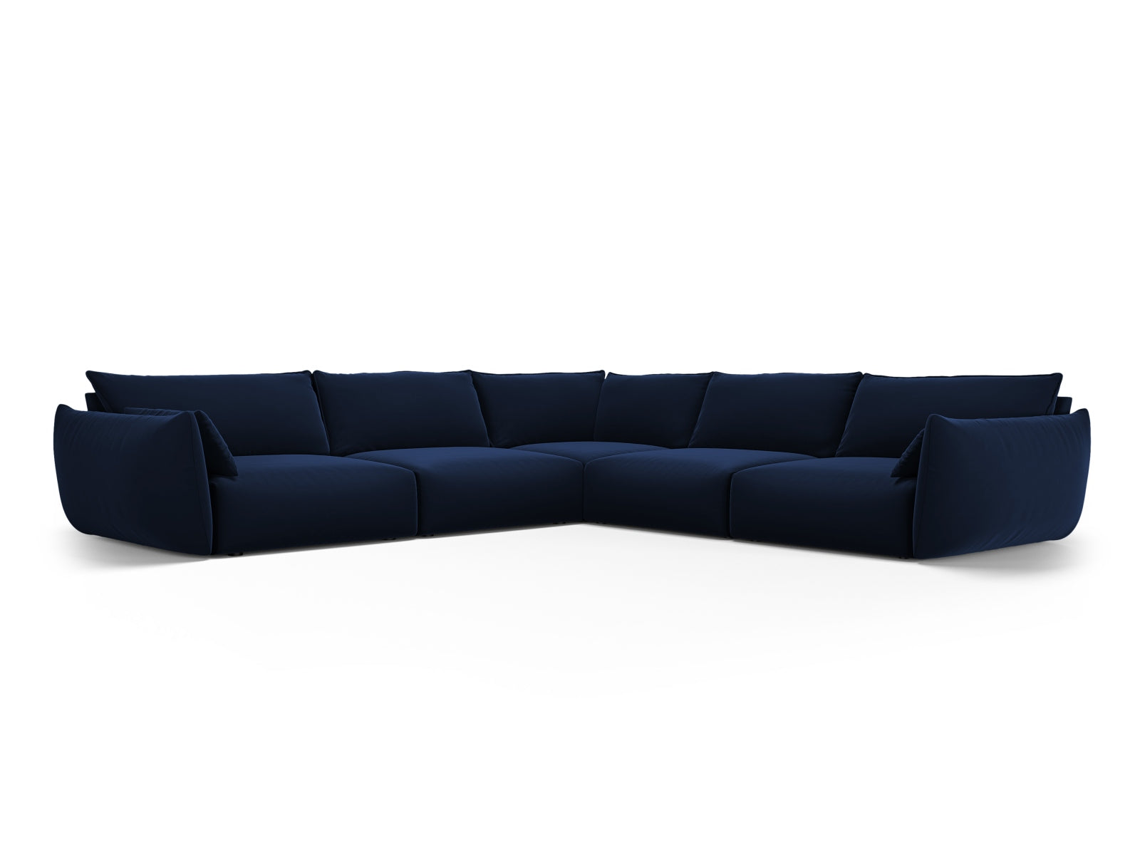 7-Sitzer Ecksofa Symmetric Matera in Royal Blue-Salvador präsentiert im Onlineshop von KAQTU Design AG. Ecksofa ist von Cosmopolitan Design