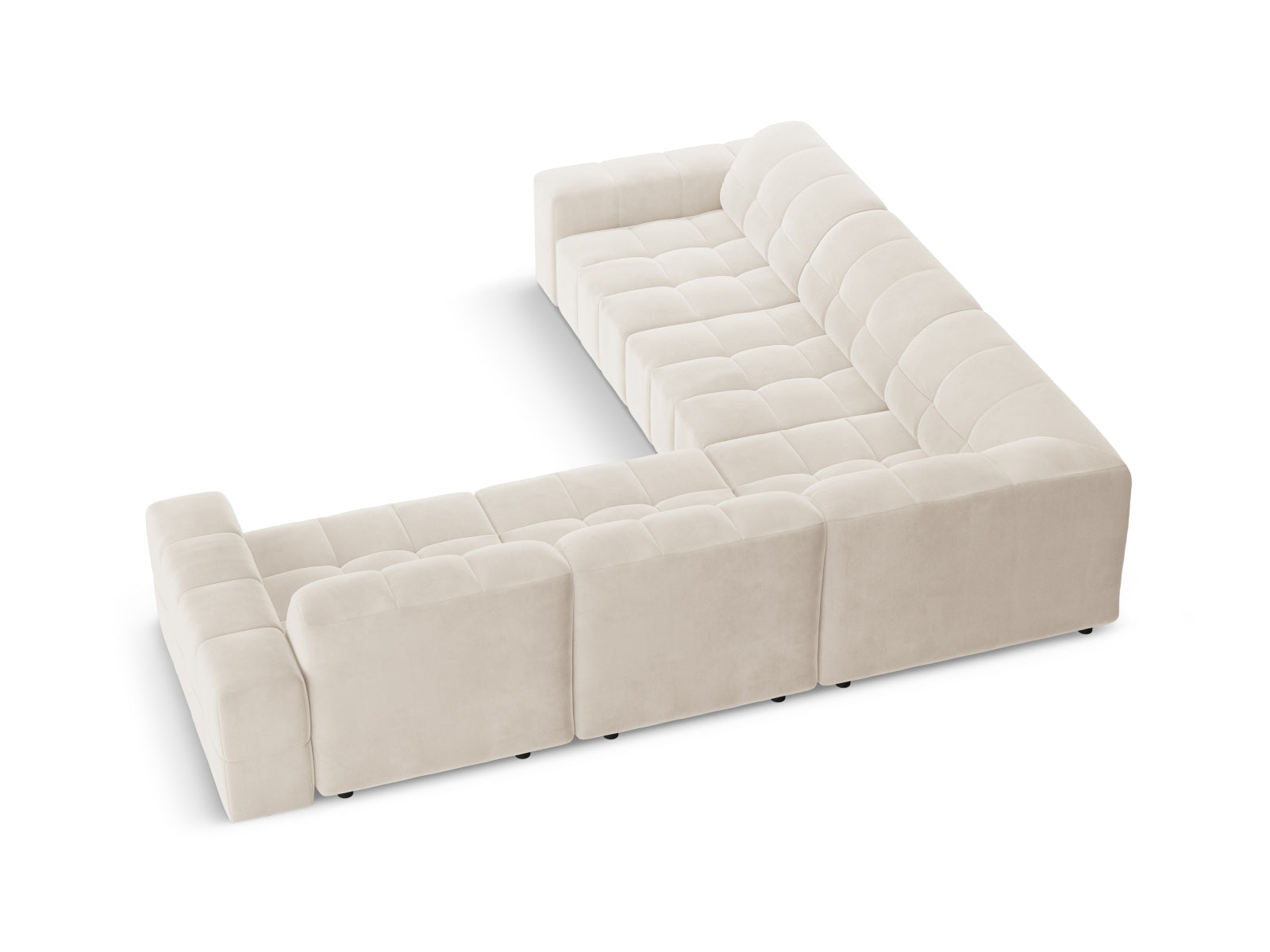 Chicago Ecksofa 4 Sitzer 287cm in Light Beige präsentiert im Onlineshop von KAQTU Design AG. Ecksofa ist von Cosmopolitan Design