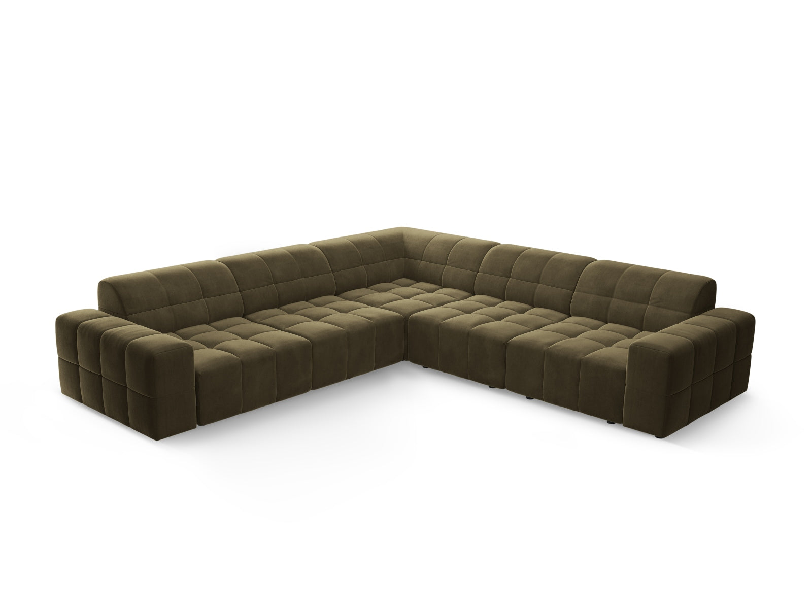 Chicago Ecksofa 4 Sitzer 287cm in Green präsentiert im Onlineshop von KAQTU Design AG. Ecksofa ist von Cosmopolitan Design
