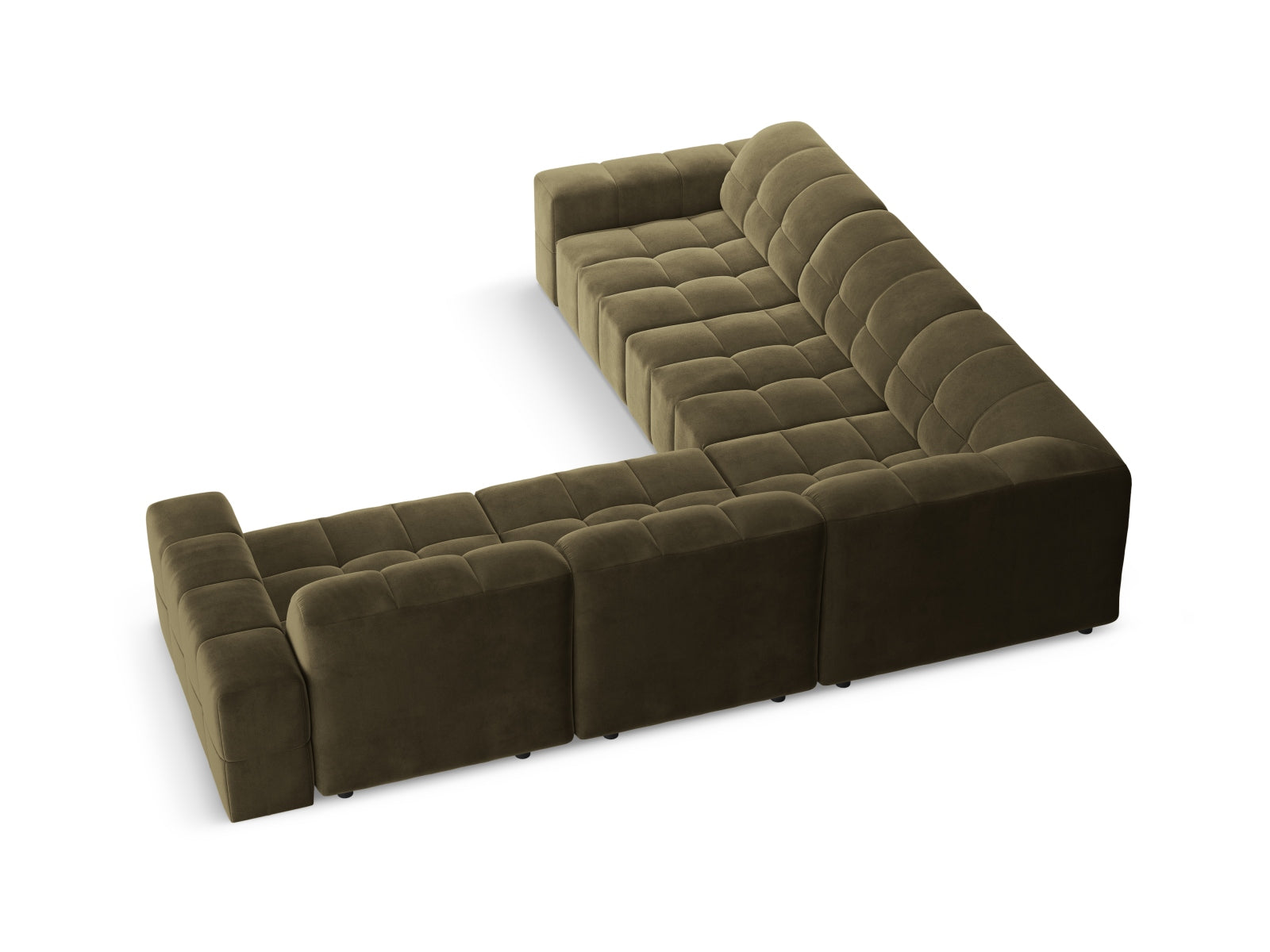 Chicago Ecksofa 4 Sitzer 287cm in Green präsentiert im Onlineshop von KAQTU Design AG. Ecksofa ist von Cosmopolitan Design
