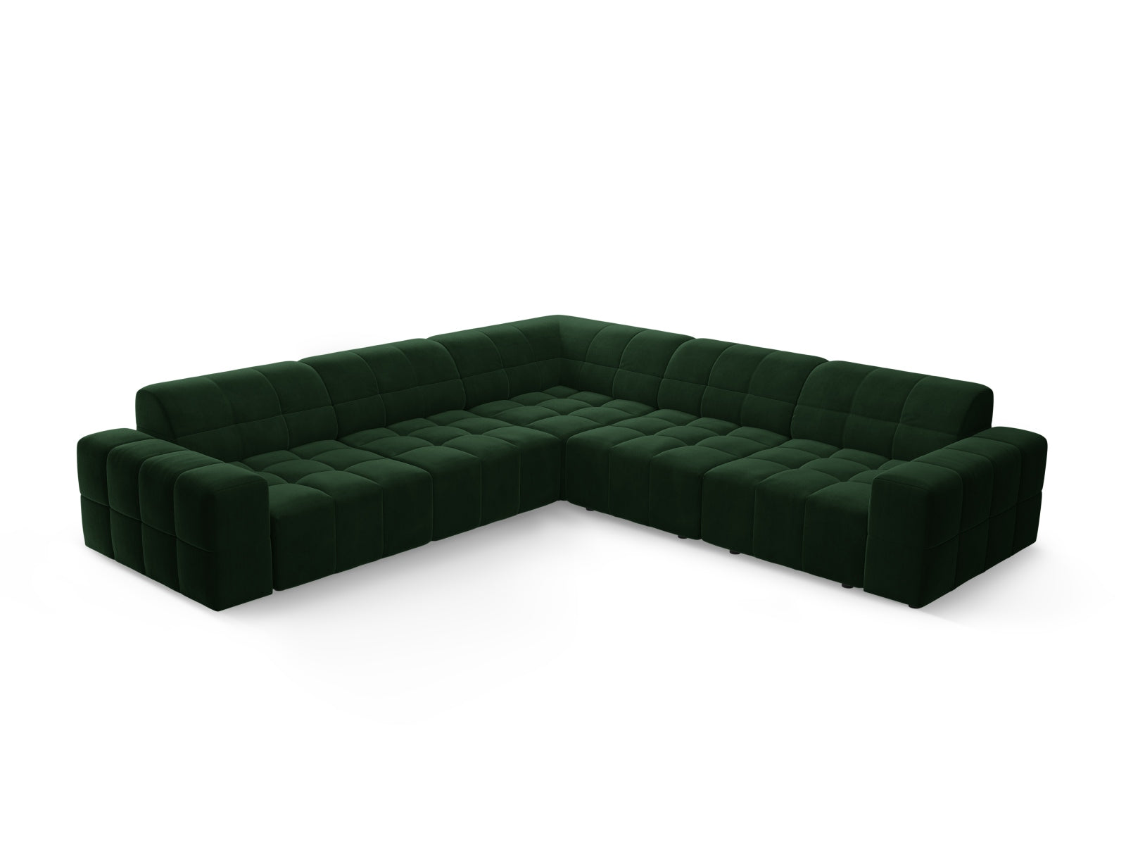 Chicago Ecksofa 4 Sitzer 287cm in Bottle Green präsentiert im Onlineshop von KAQTU Design AG. Ecksofa ist von Cosmopolitan Design