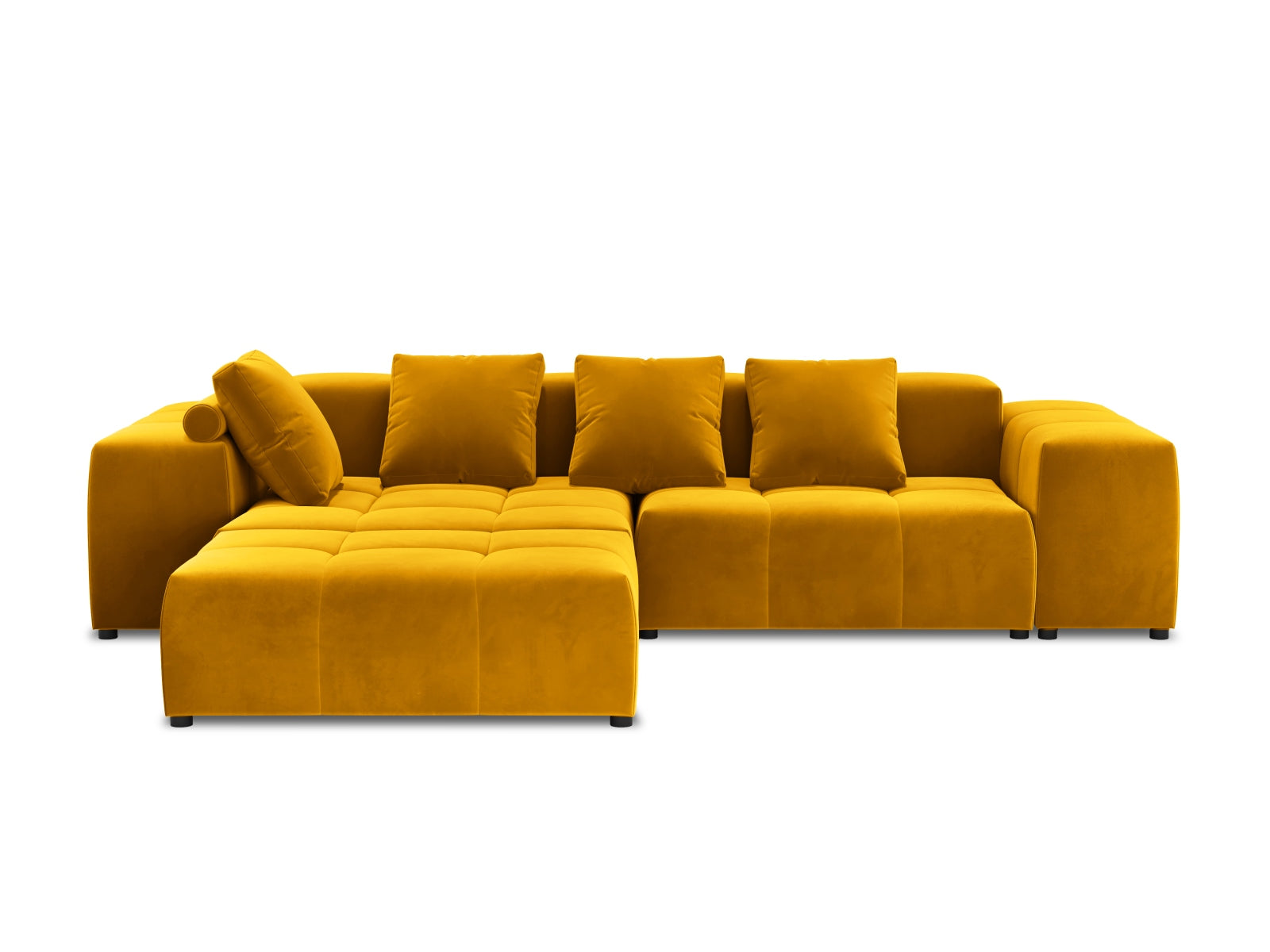 Rome Velour Modular Reversible Ecksofa 5 Sitzer in Yellow präsentiert im Onlineshop von KAQTU Design AG. Ecksofa ist von Cosmopolitan Design
